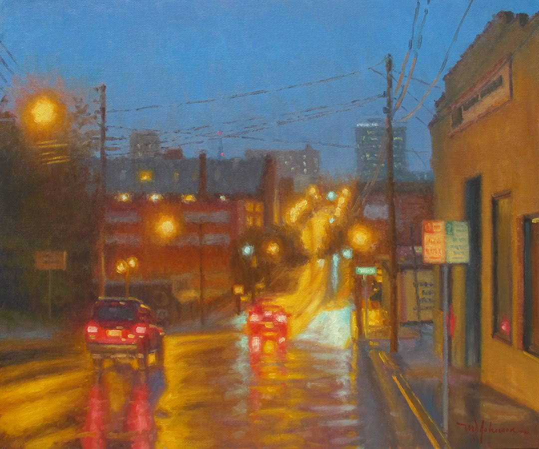 Rain on Main II (2014) - 20x24 - Sold