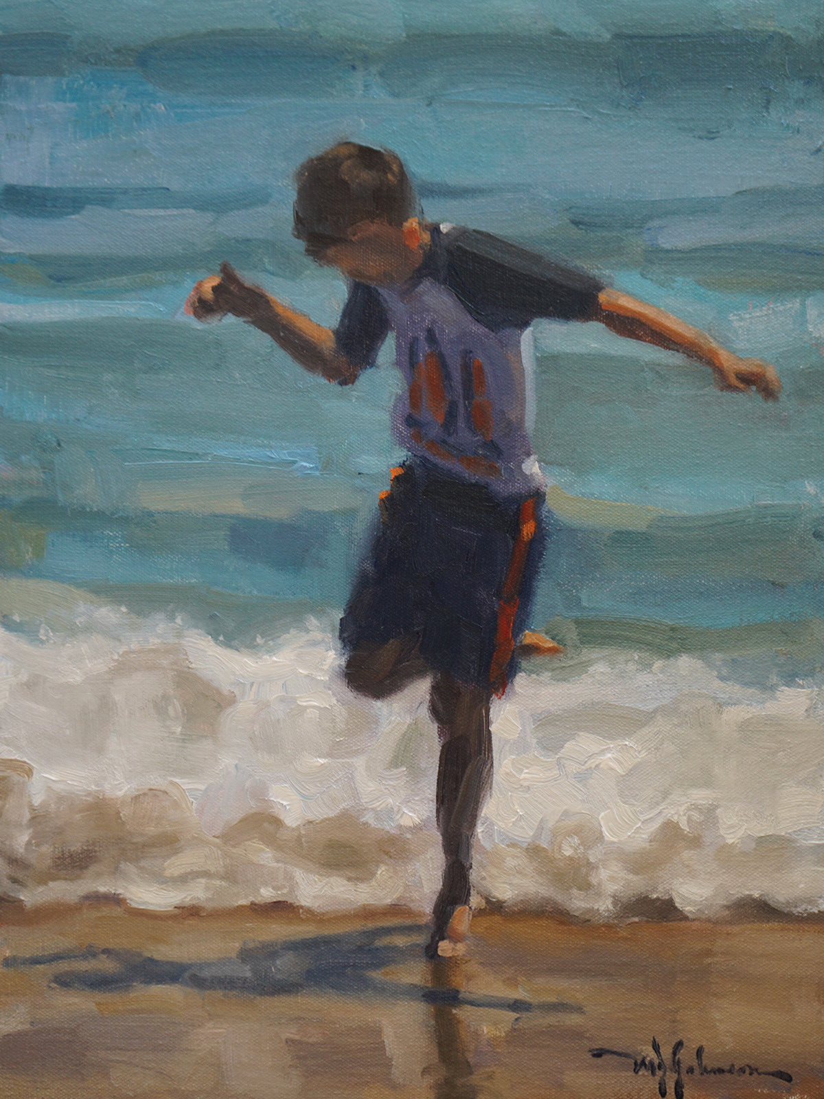 Running with the Waves (2022) - 16x12 - Available