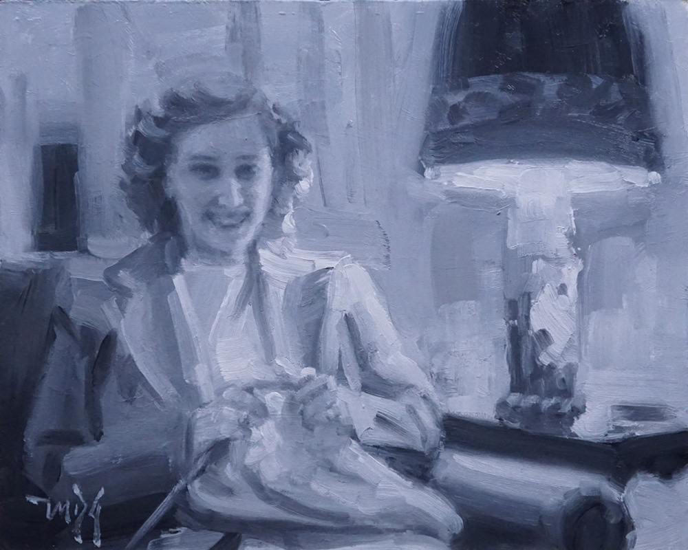 Mom Knitting (2021) - 8x10 - NFS