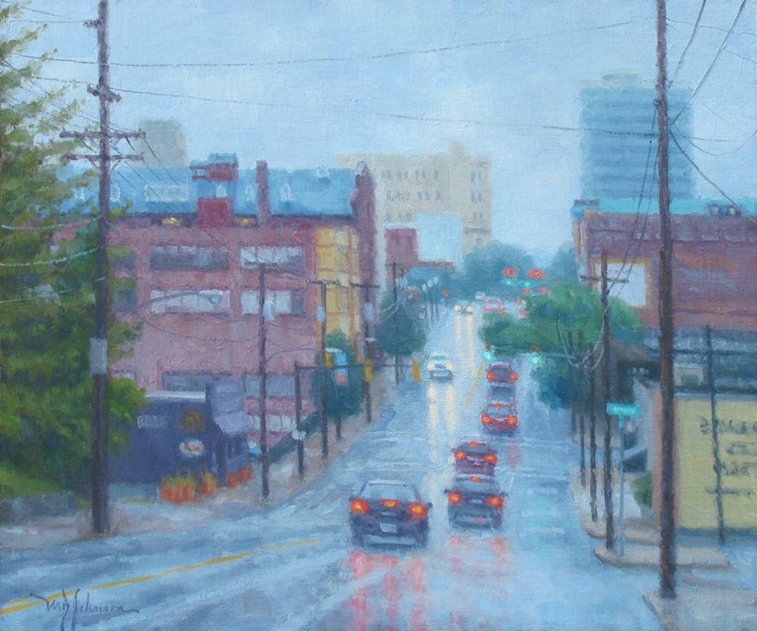 Rain on Main III (2015) - 20x24 - Sold