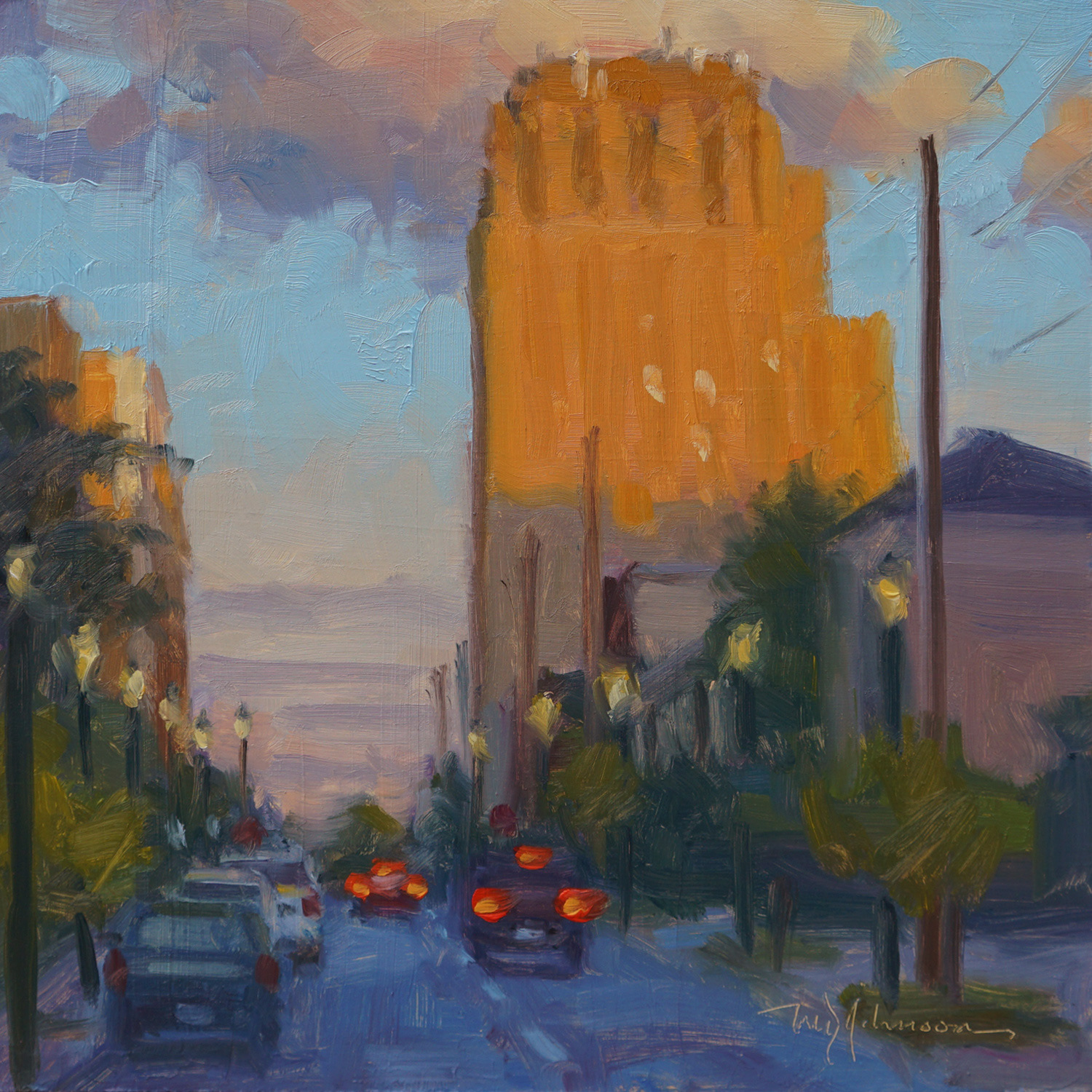 Church Street Glow (2021) - 8x8 - Sold