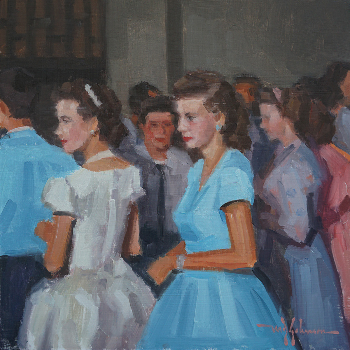 School Dance III - 1965 (2023) - 12x12 - Available