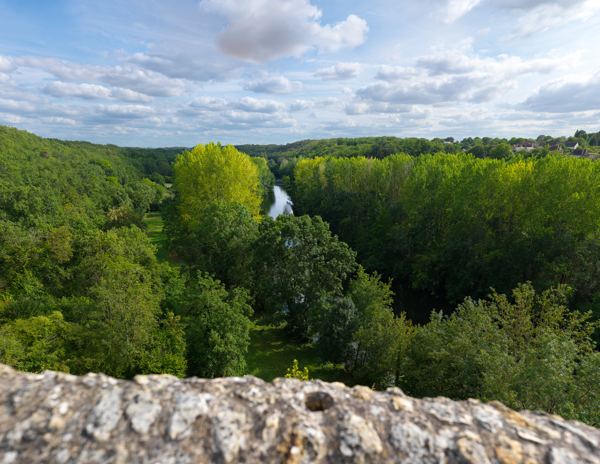 Vue de la vallée de l'Anglin