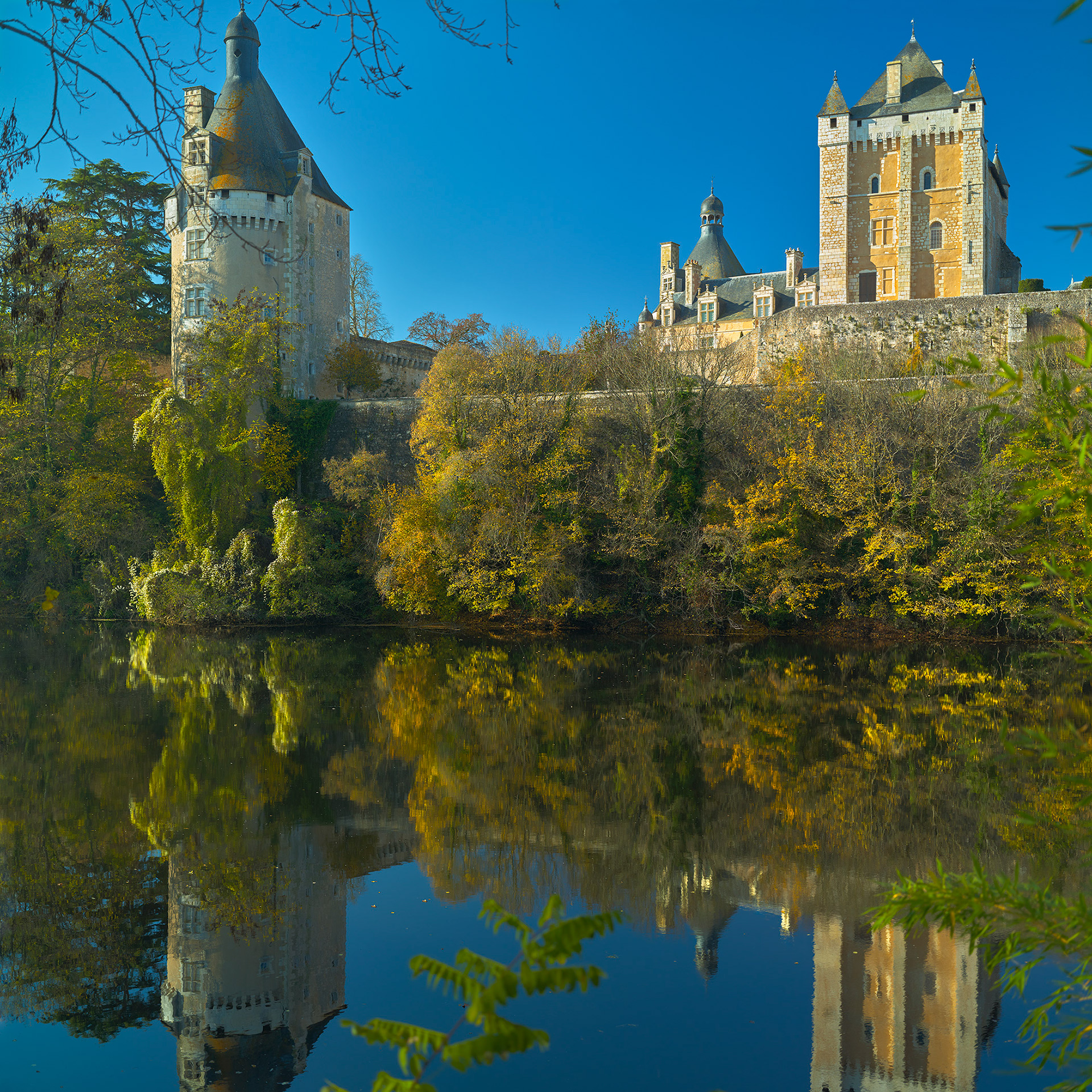 Château de Touffou, reflets aquatiques