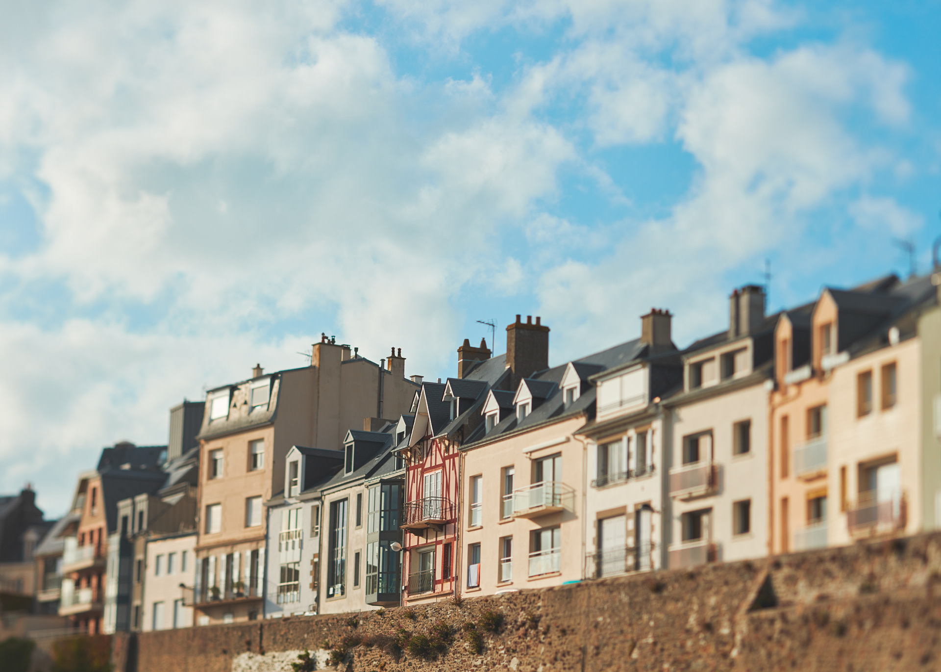 Granville, façades du front de mer
