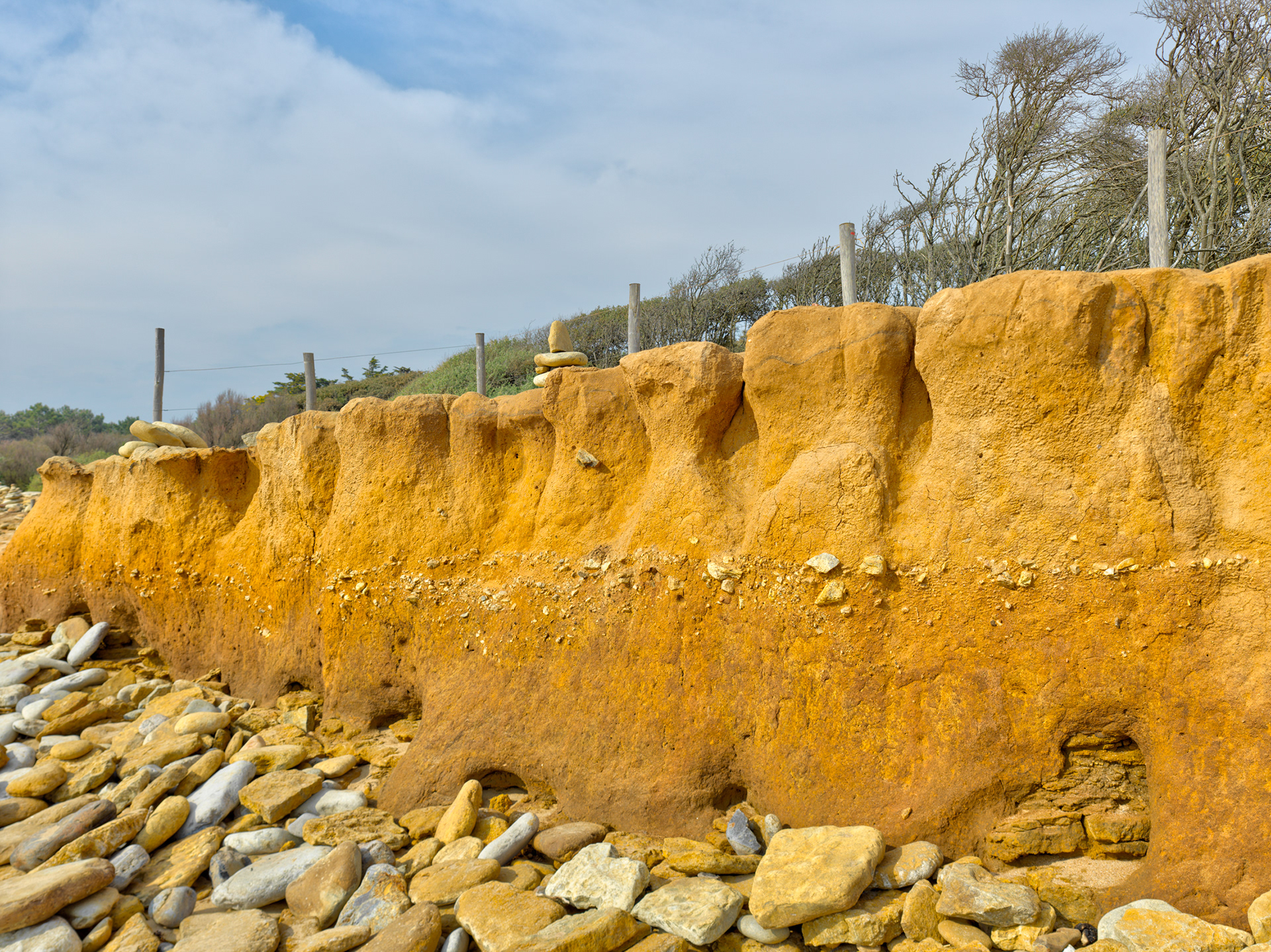Côte près du port de Bourgenay, V