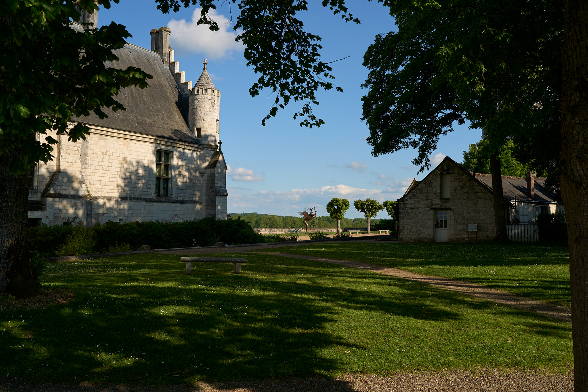 Vue du Logis royal depuis le parc