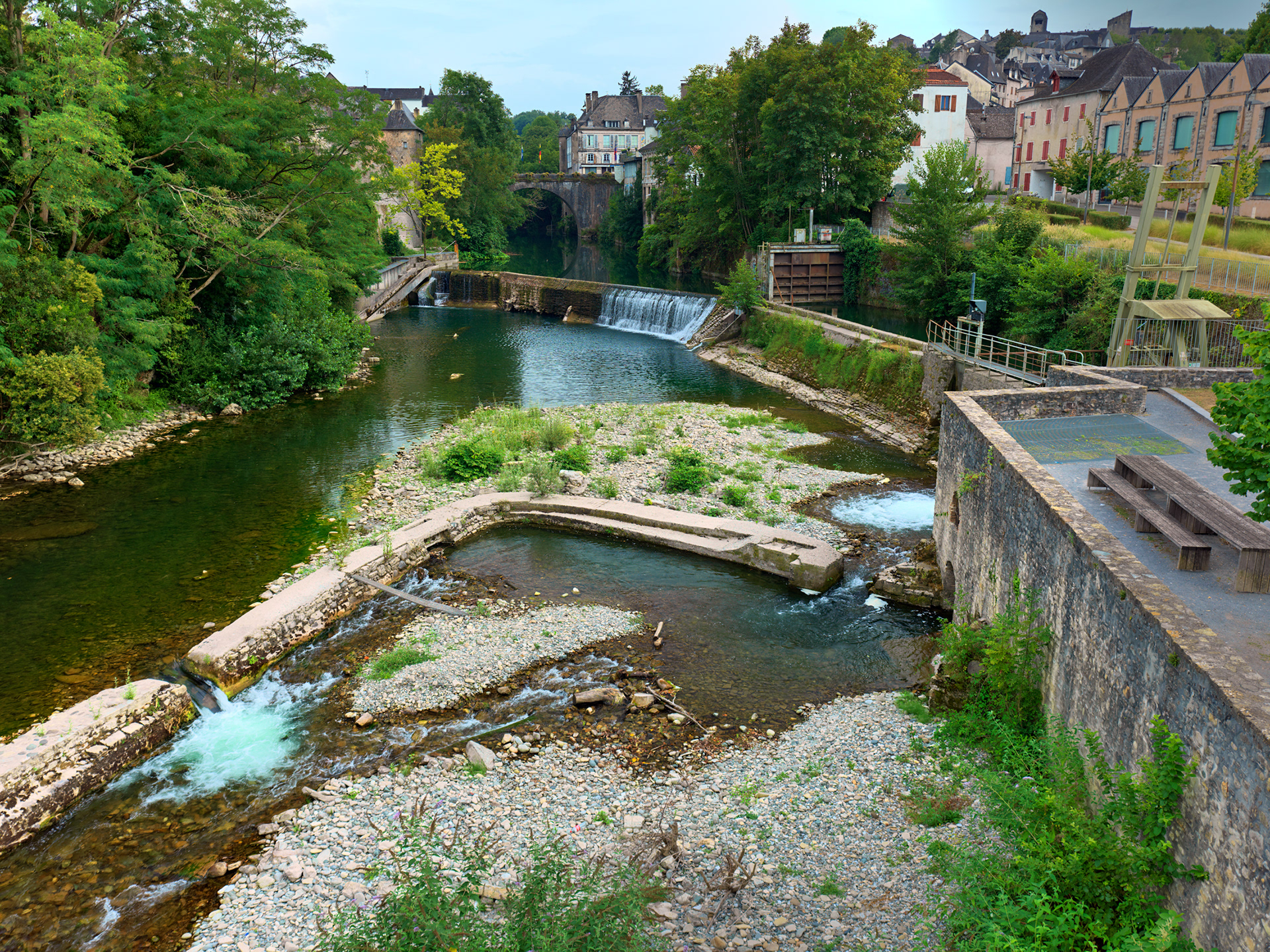 Vue gave d'Aspe depuis le pont, II