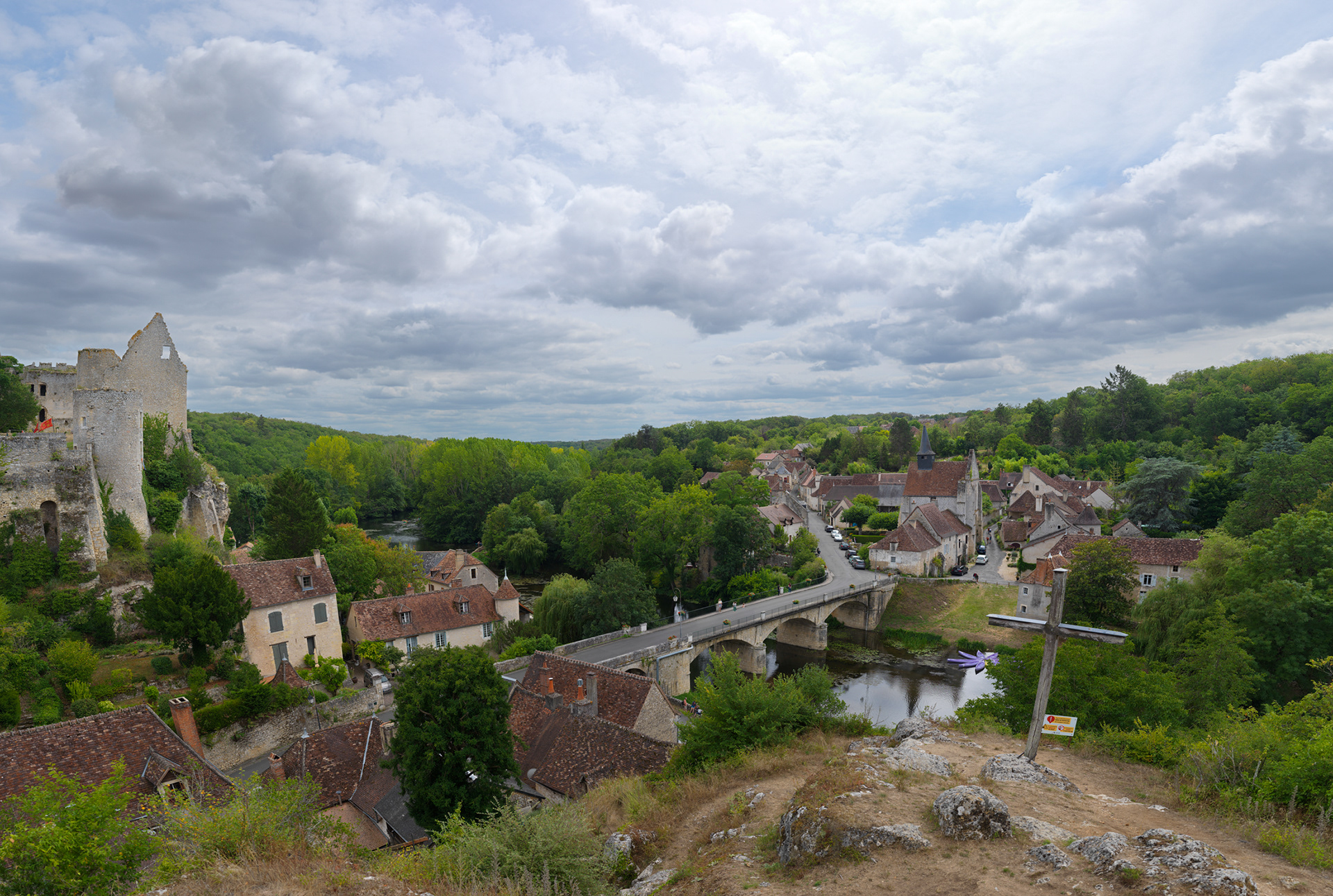 Vue d'Angles-sur-l'Anglin