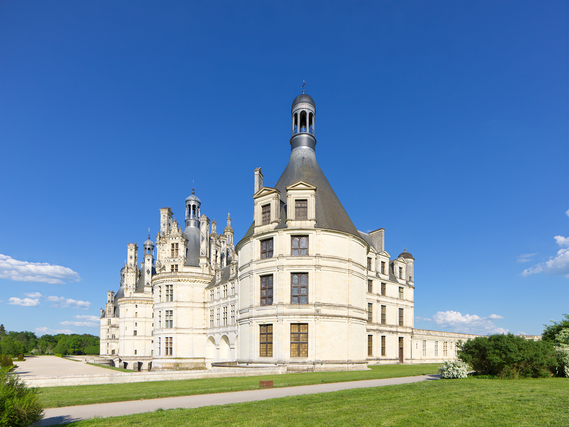 Château de Chambord, façade ouest, II