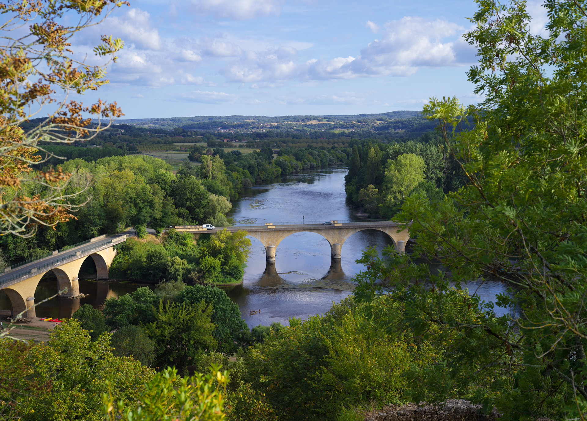 Vue de la confluence depuis le jardin panoramique, I