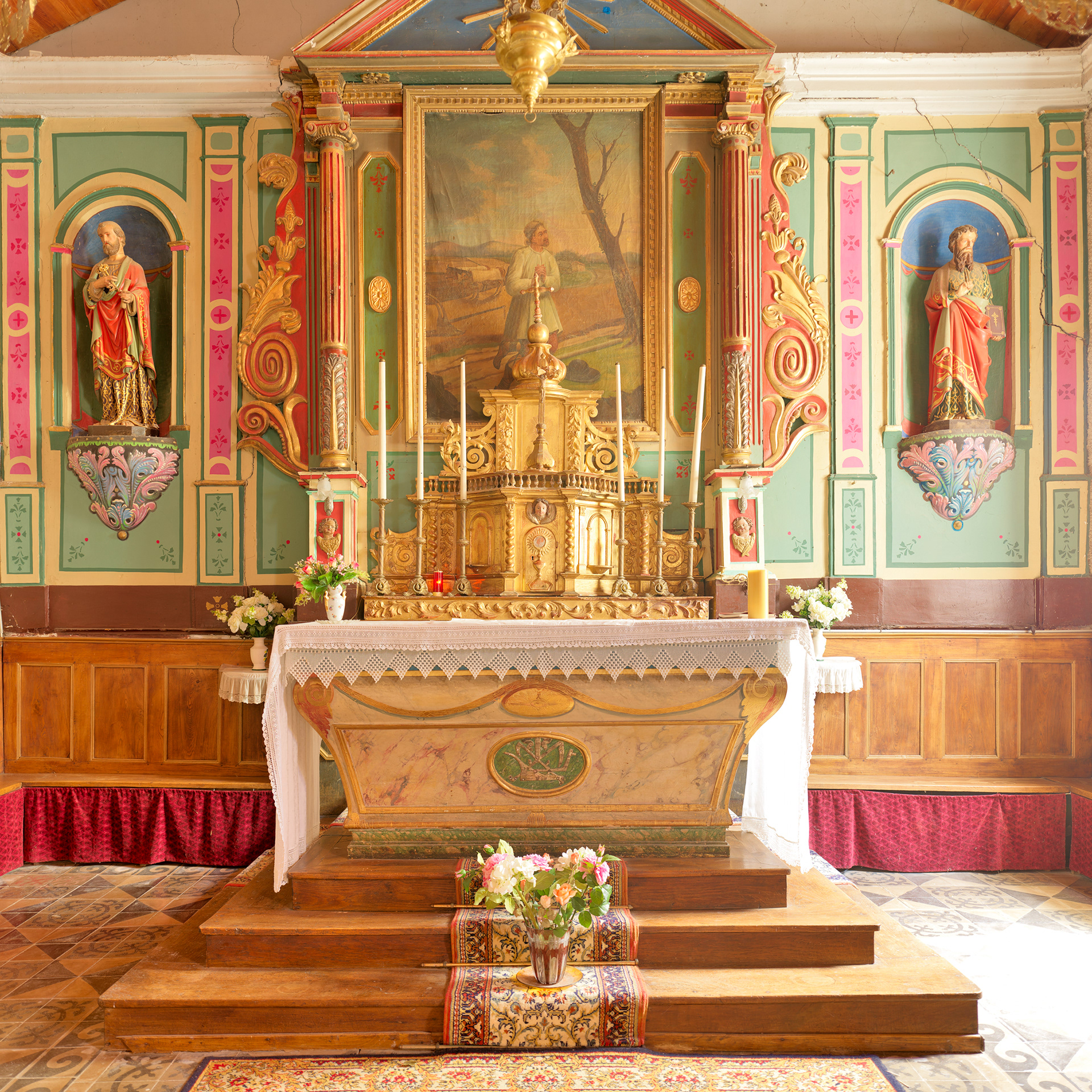 Eglise Saint-Isidore, à Lourdios-Ichère, intérieur