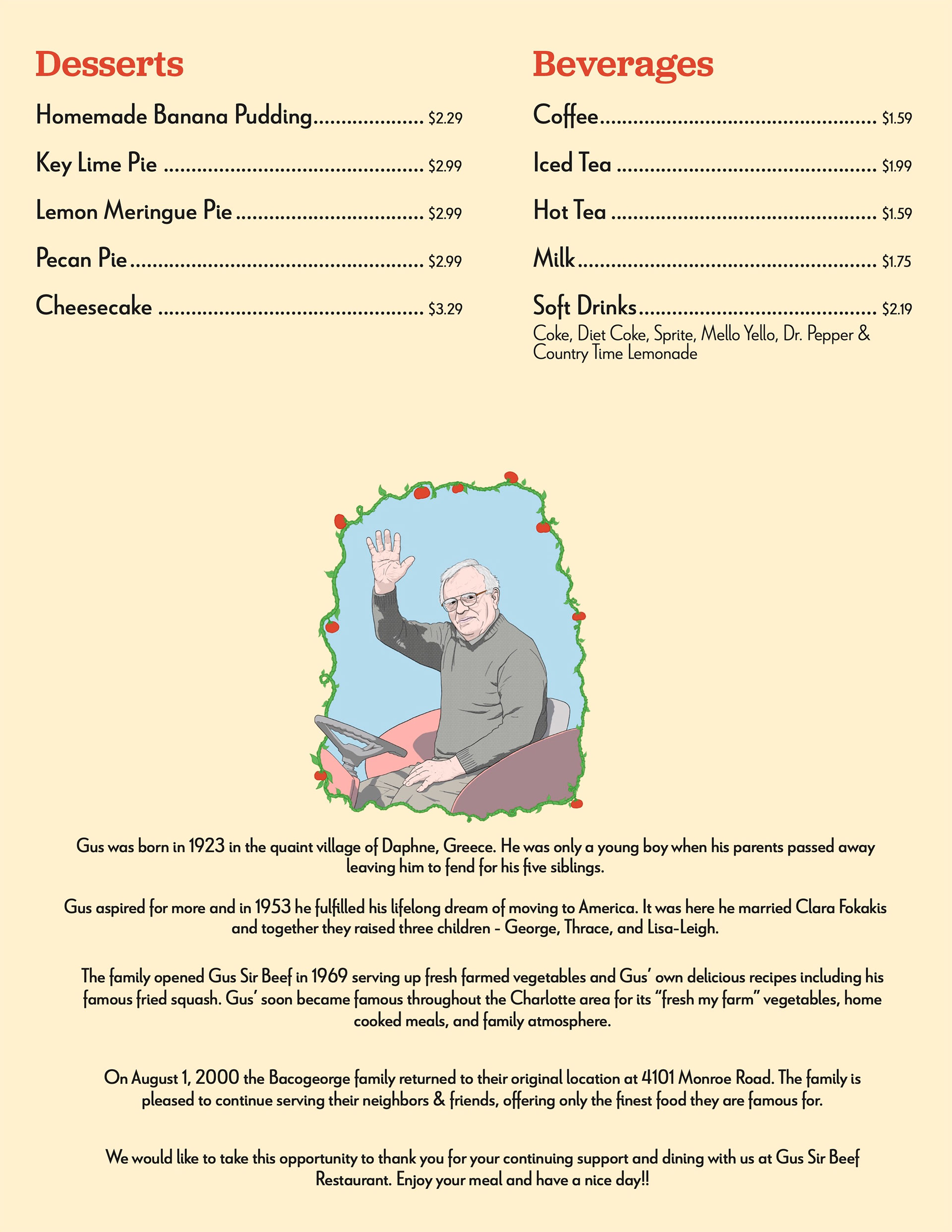 menu back