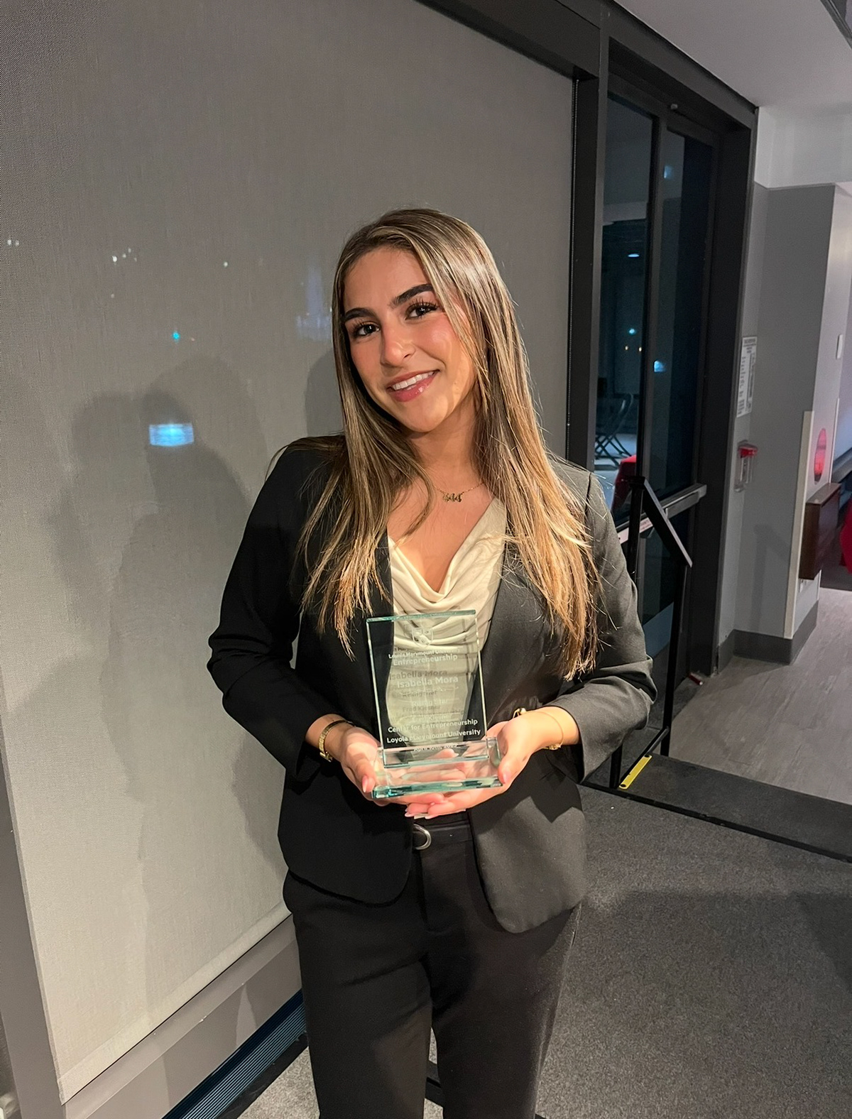 I had the privllege of recieivng the Fred Kiesner Rising Star awarn at LMU's annual Wall of Honor award ceremony in 2025