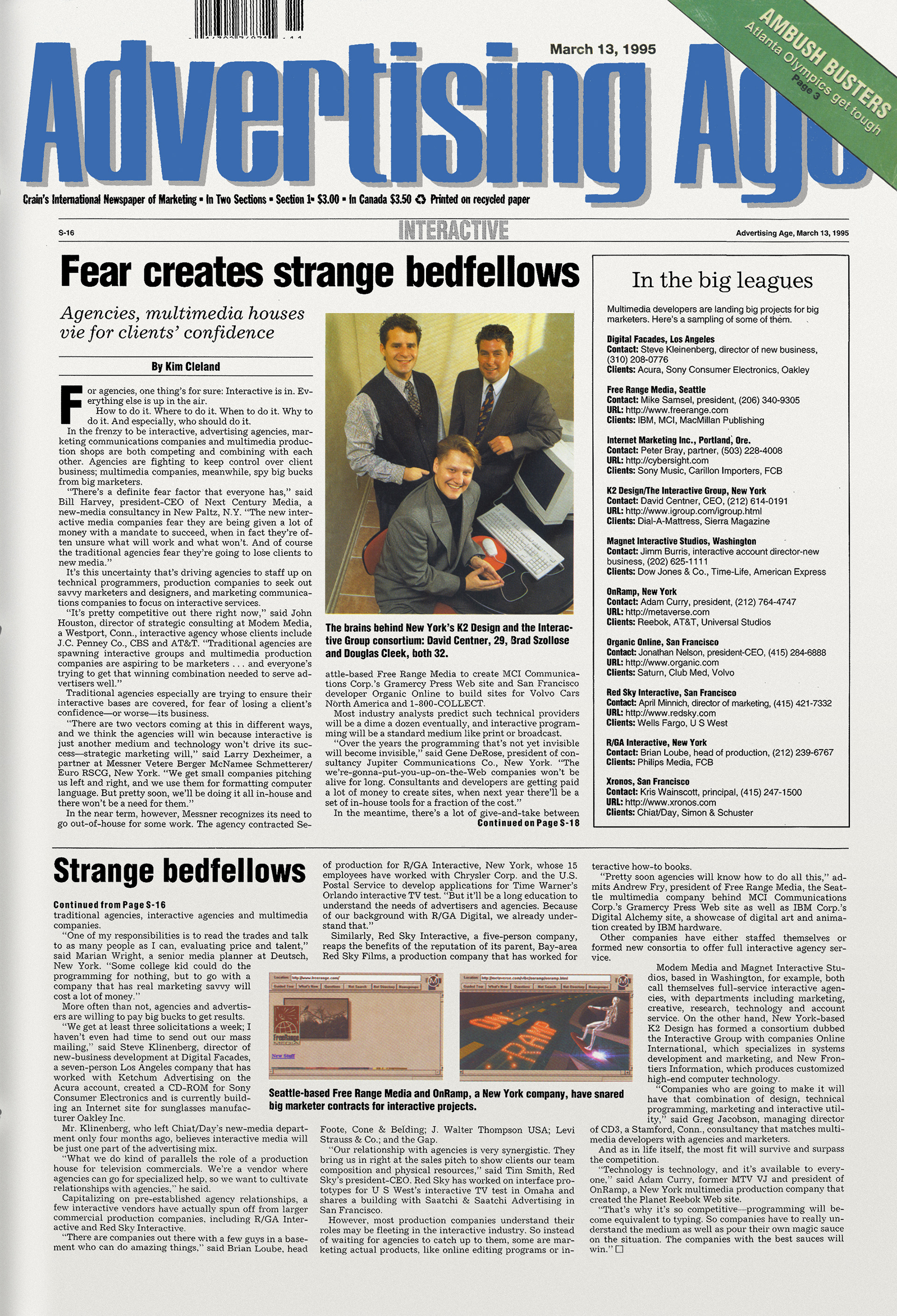 March of 1996 launched it all.