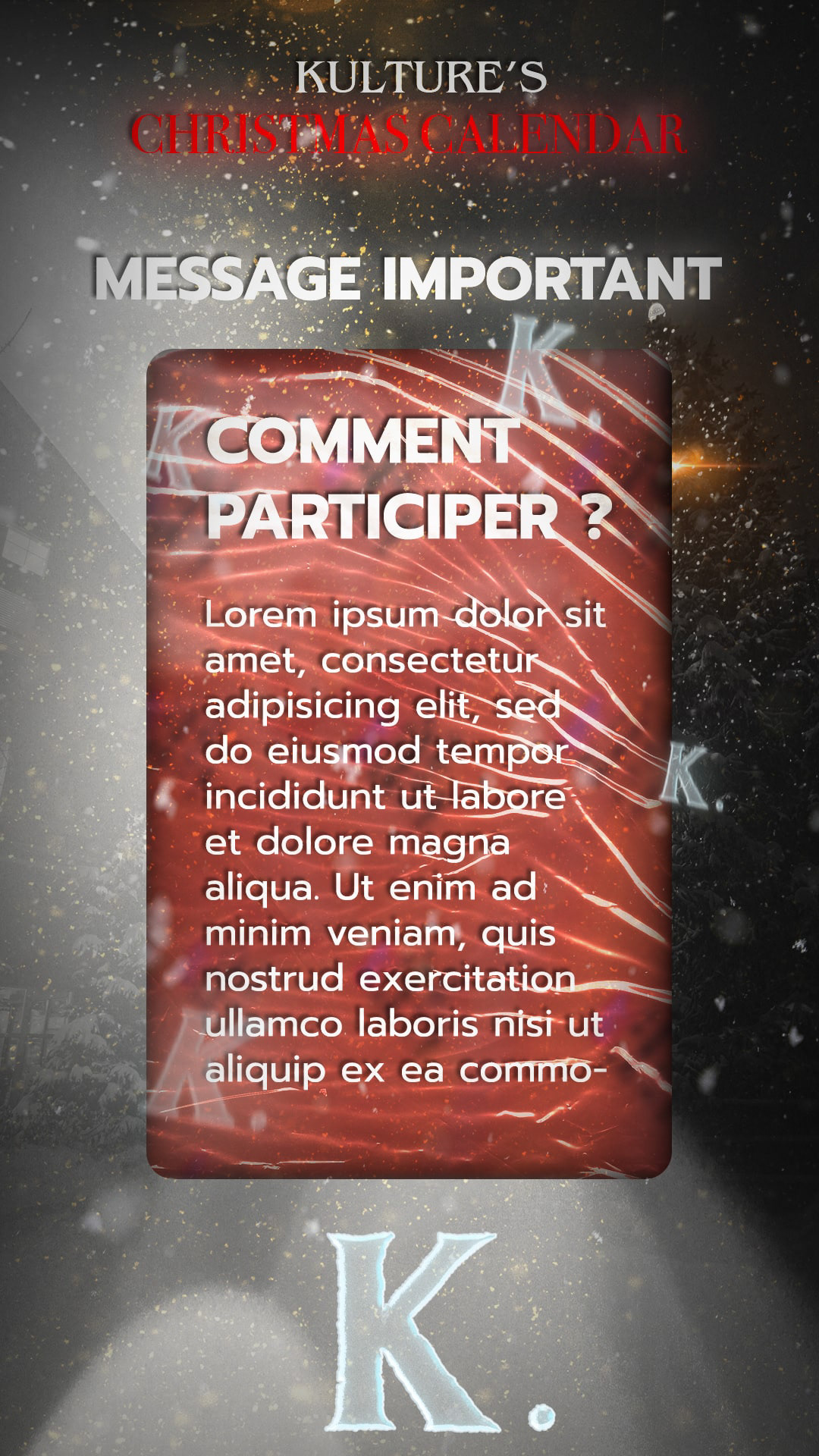 Message important