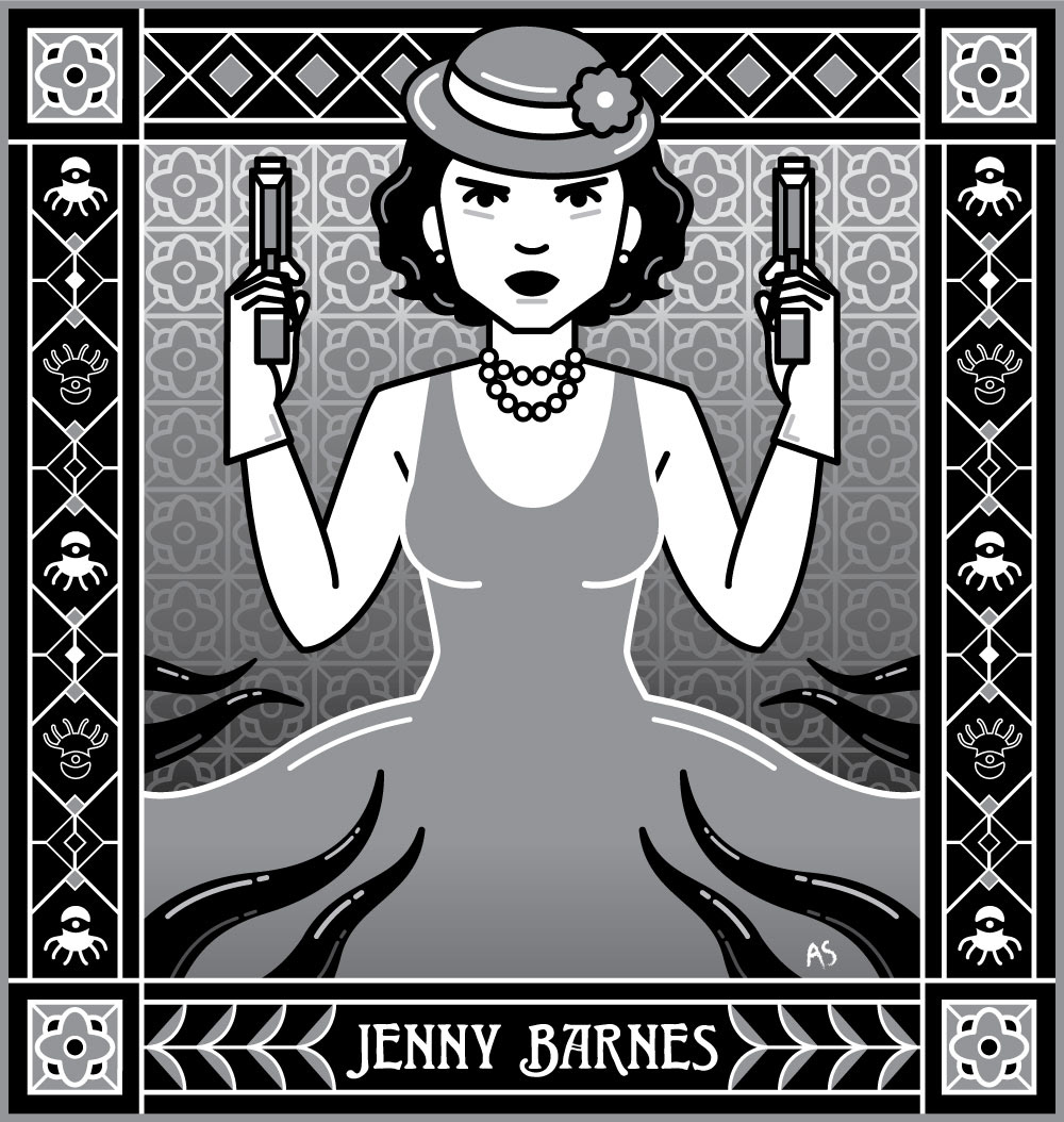 Jenny Barnes from the Arkham Horror game series