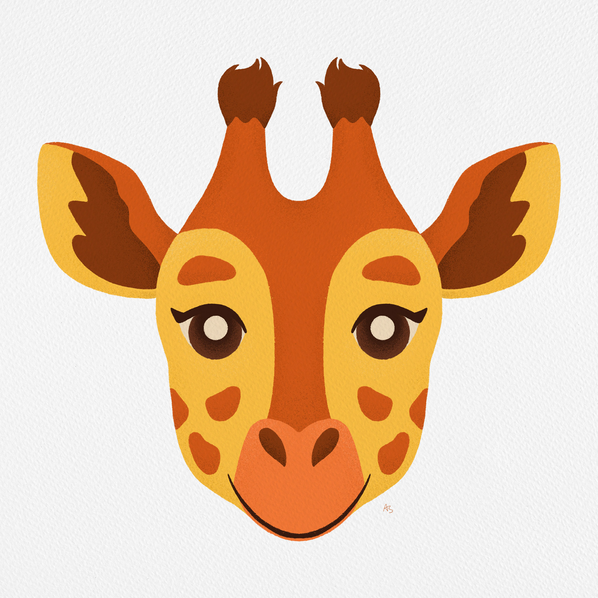Giraffe nursery art