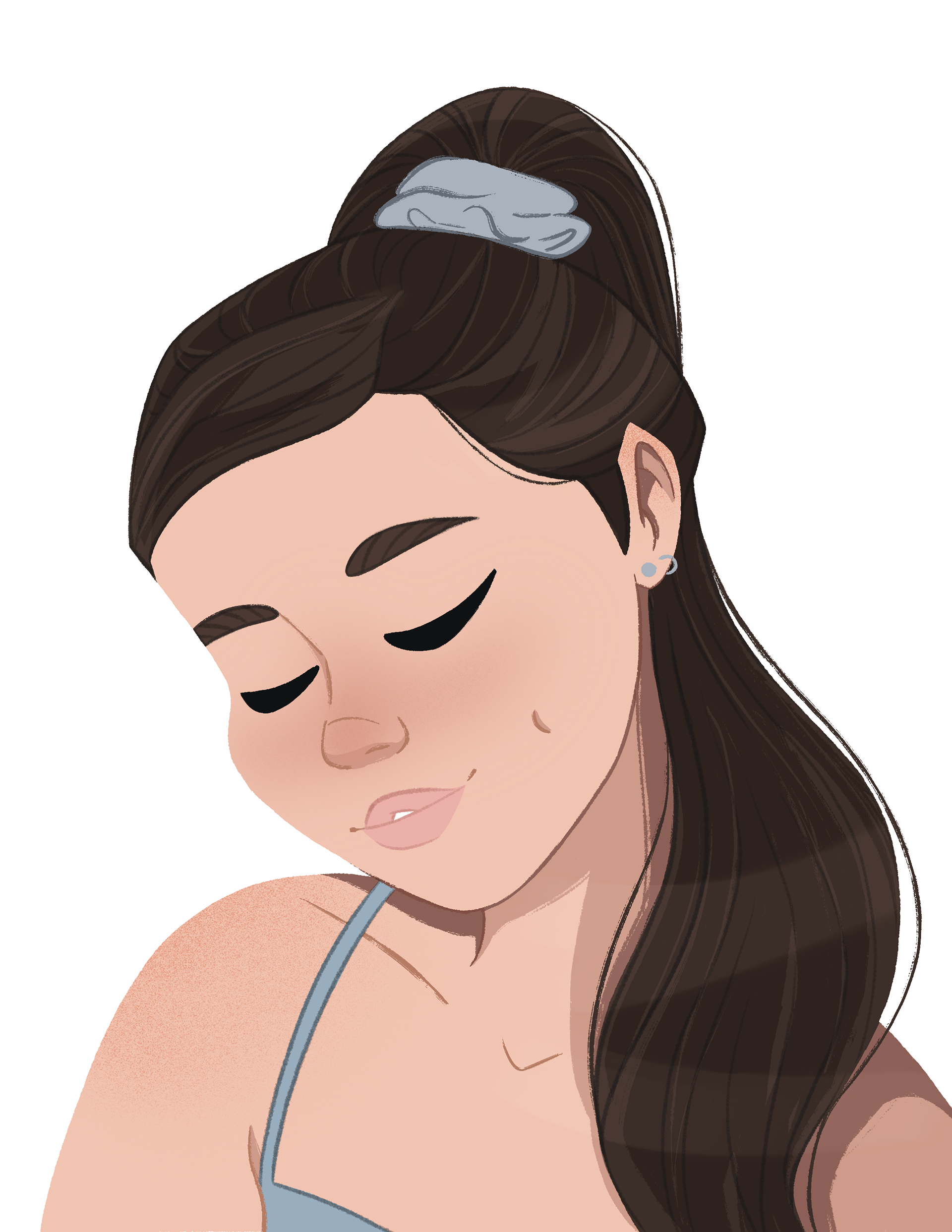shy self portrait