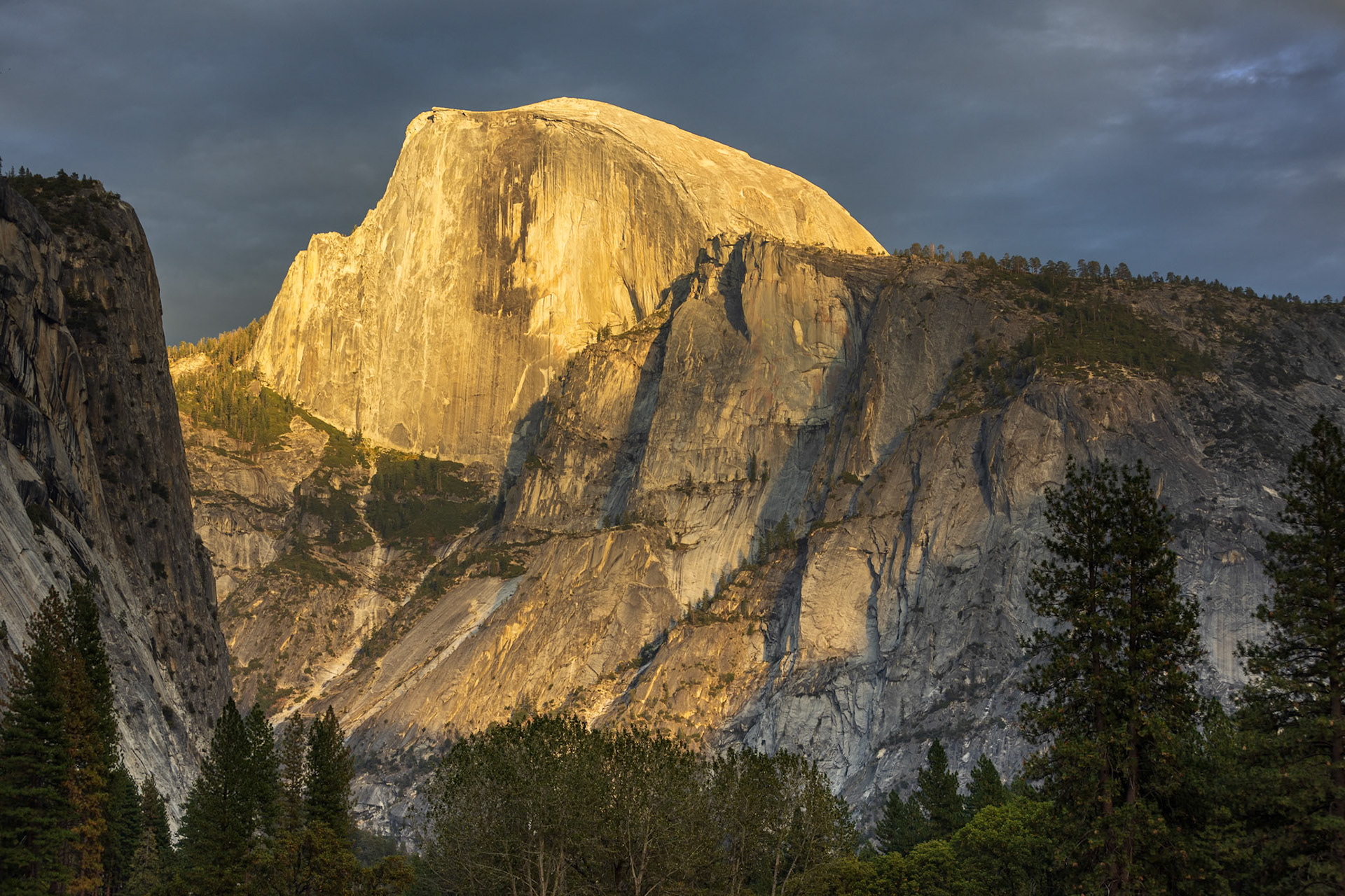 Half dome rising