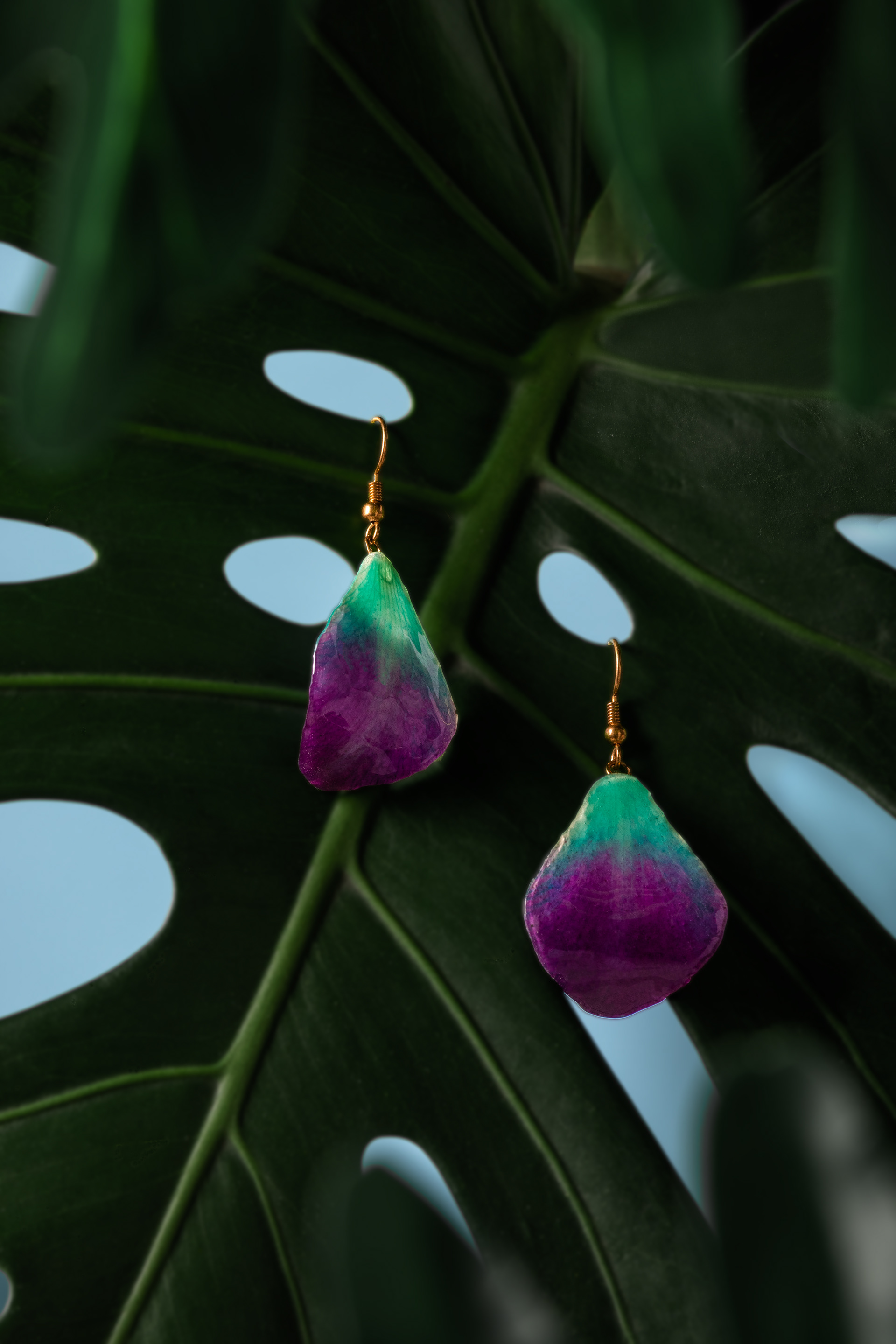 Orchid Petal Earrings
