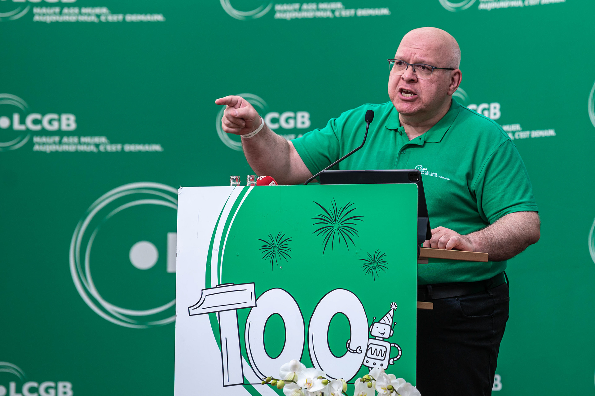 LCGB 1. Mai Rede von Patrick Dury - 1.5.2022