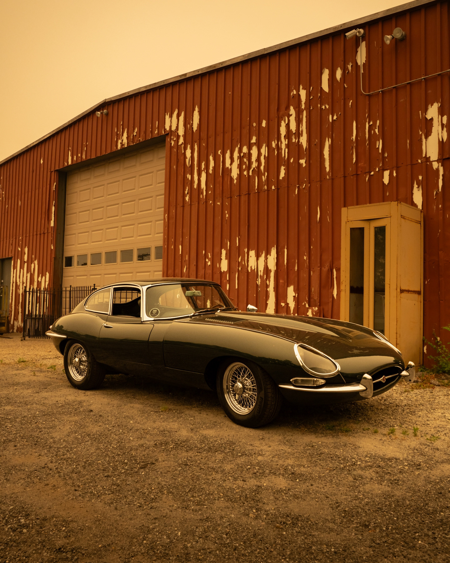 E-Type found on roadtrip through NY during Canadian wildfires