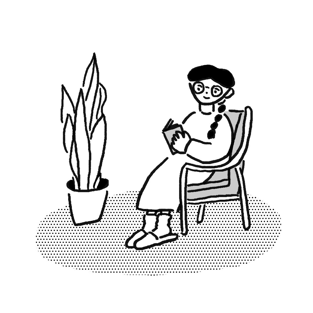 ライフスタイル/読書イラスト