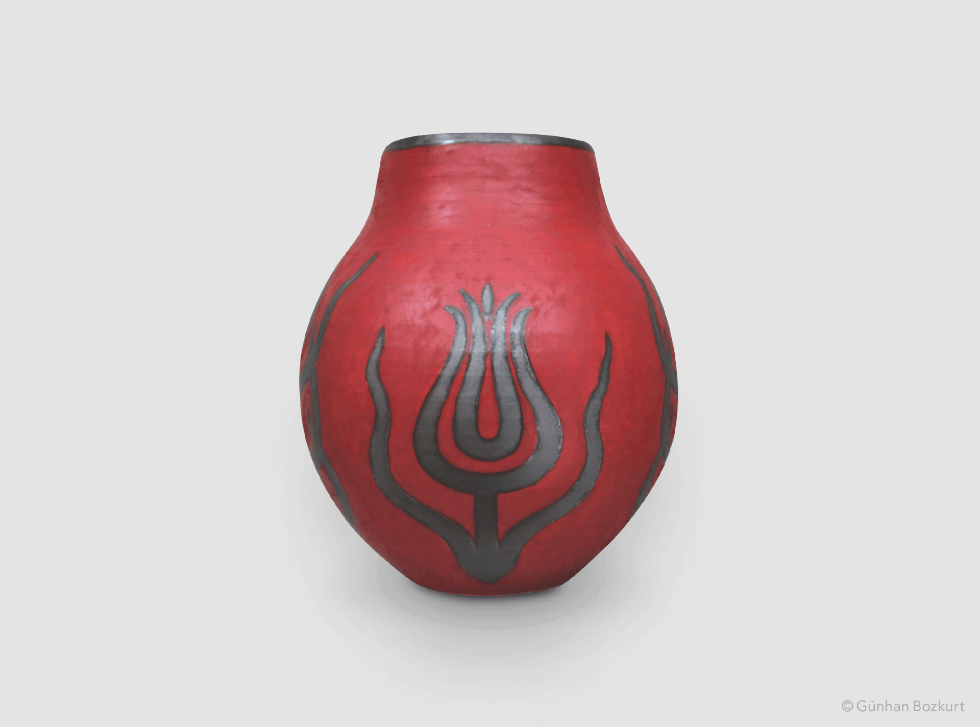 Kaftan / ceramic vase, Ø 30 cm, h. 45 cm