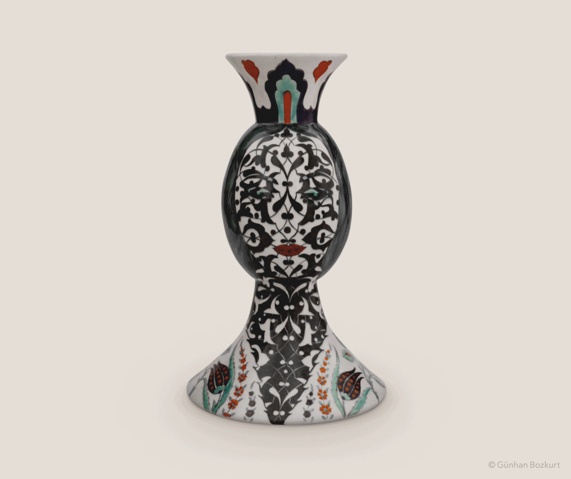 Flower Sultan / ceramic vase, h. 60 cm