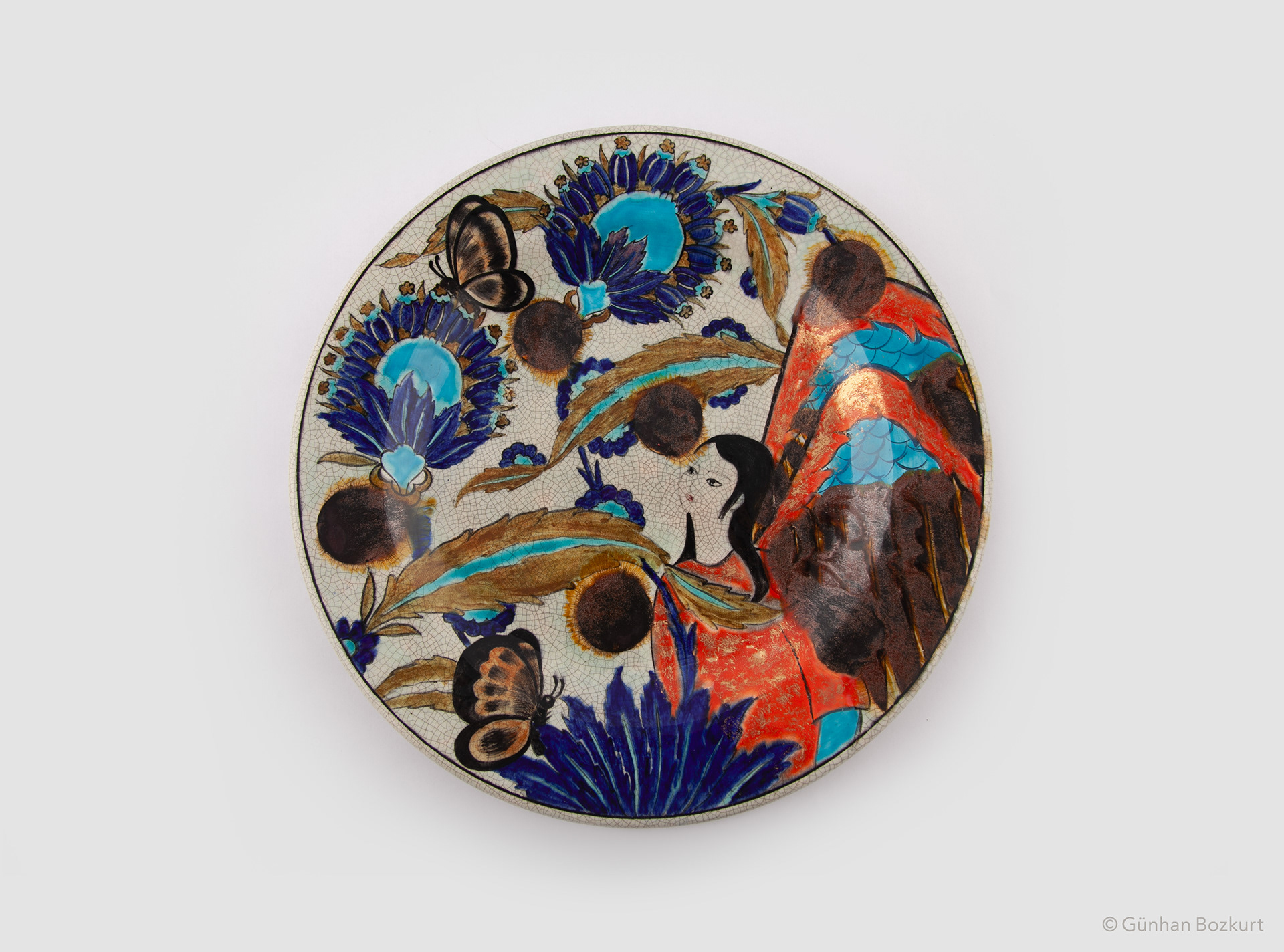 Angel / ceramic plate, Ø 30 cm