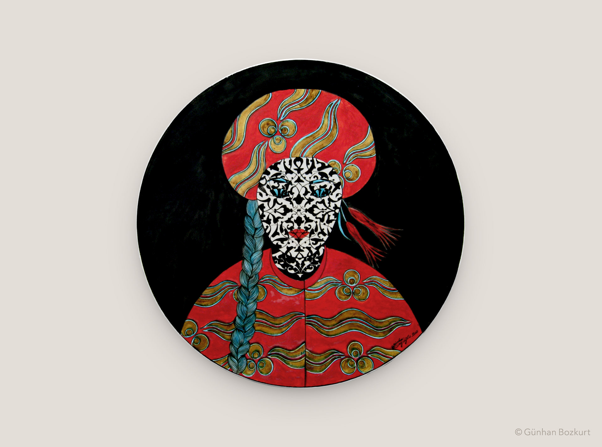 Tulip Sultan / ceramic plate, Ø 40 cm