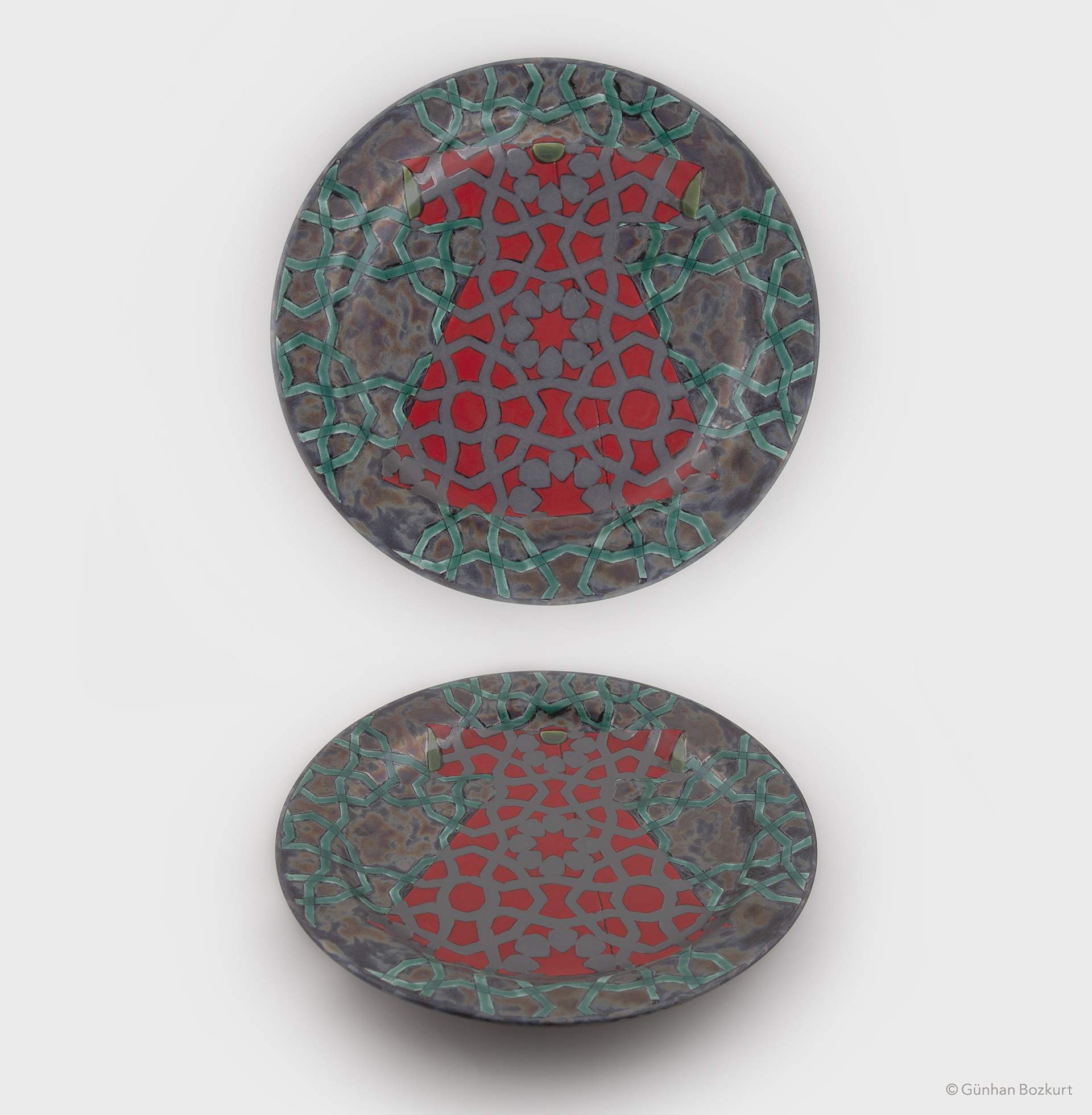 Kaftan / ceramic plate, Ø 40 cm