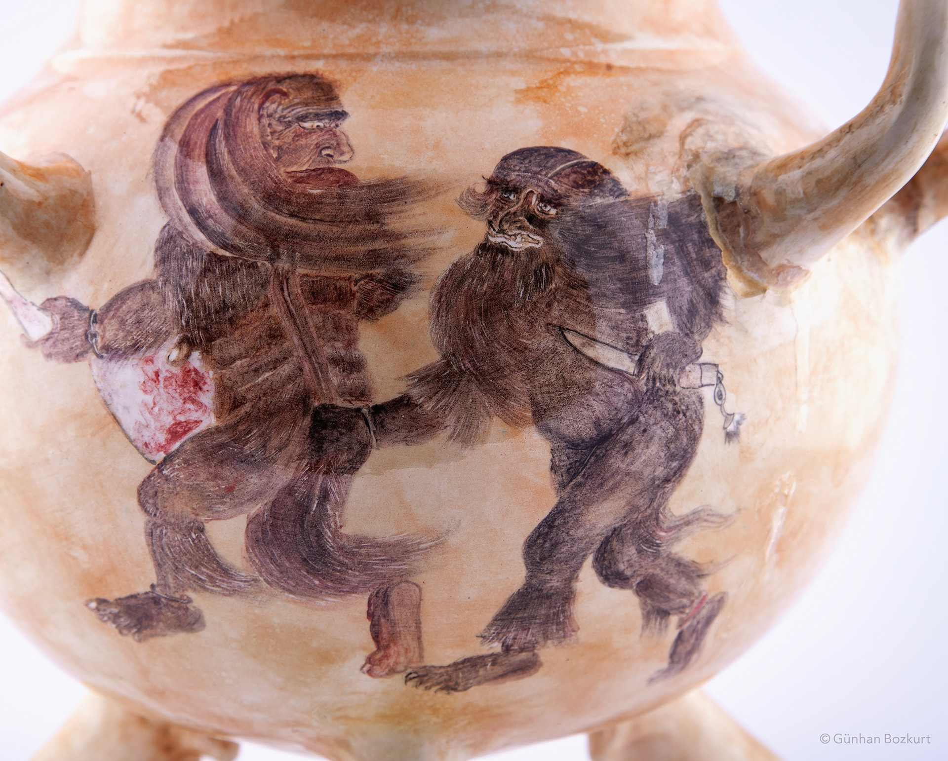 Demons' Camp / ceramic pedestal bowl, h. 50 cm