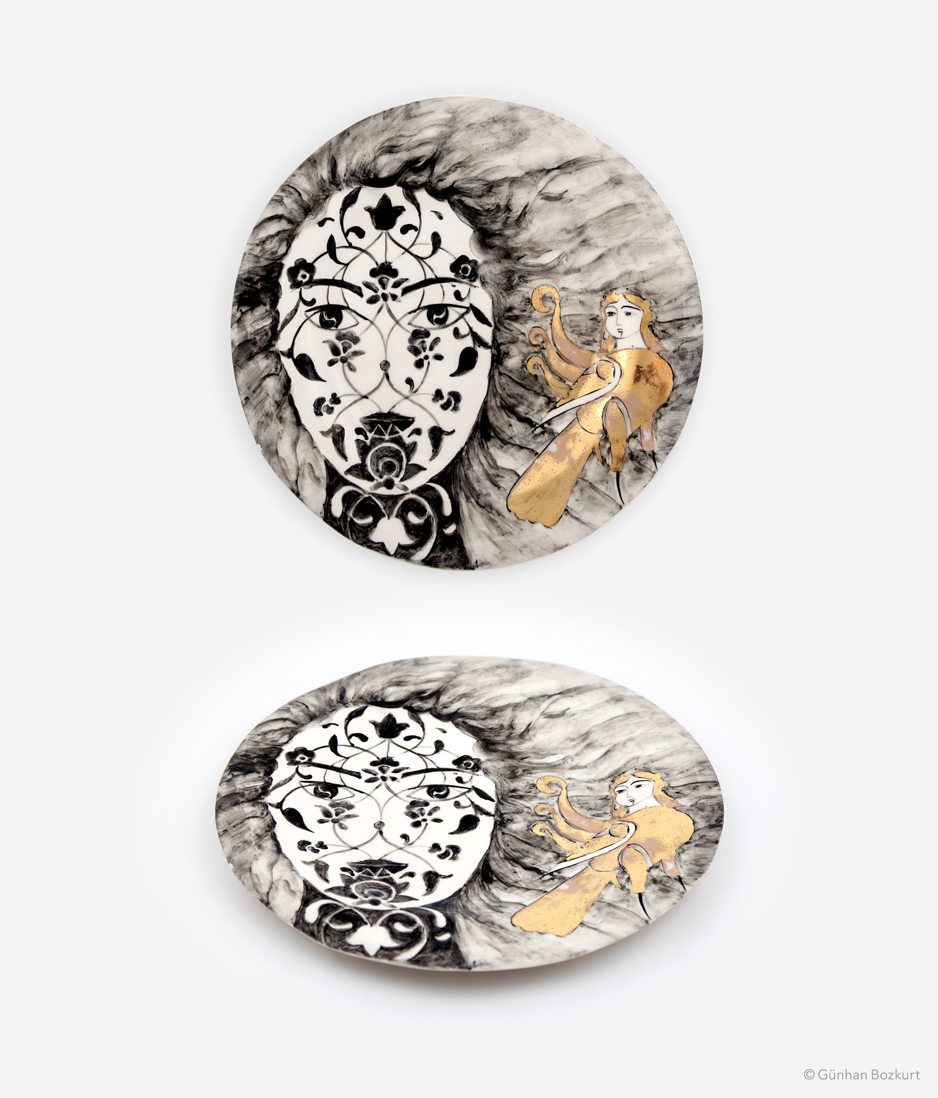 Spring / ceramic plate, Ø 30 cm