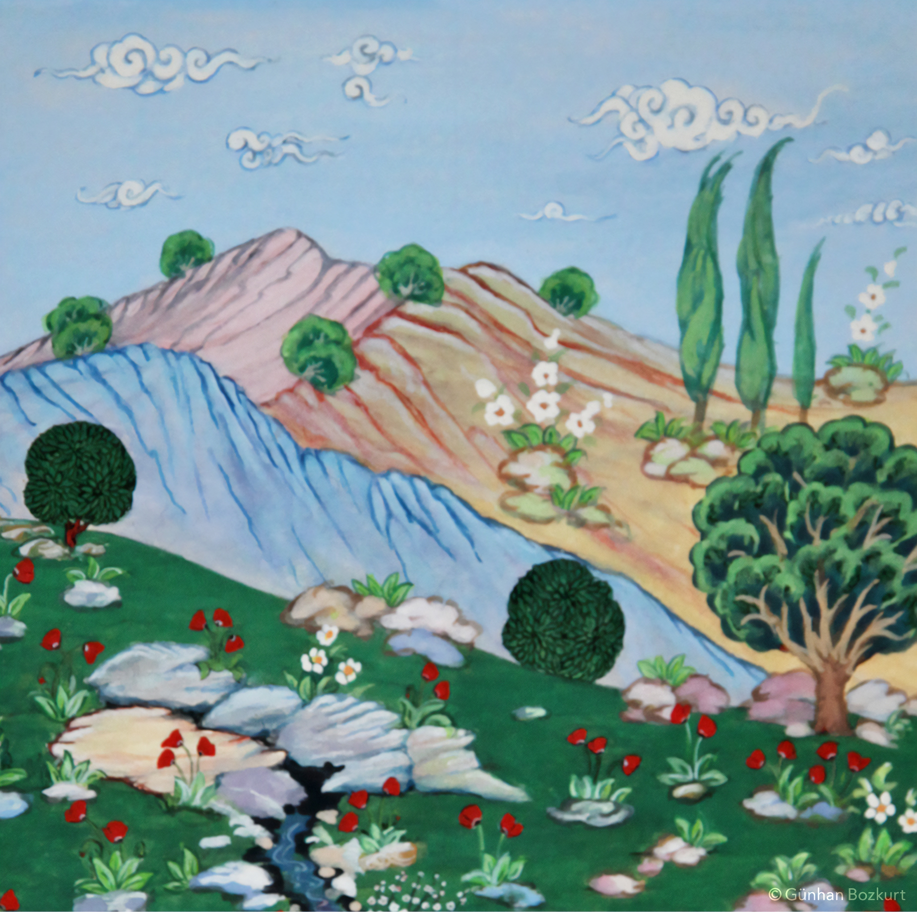 Detail from “My Daughter in a Poppy Field”