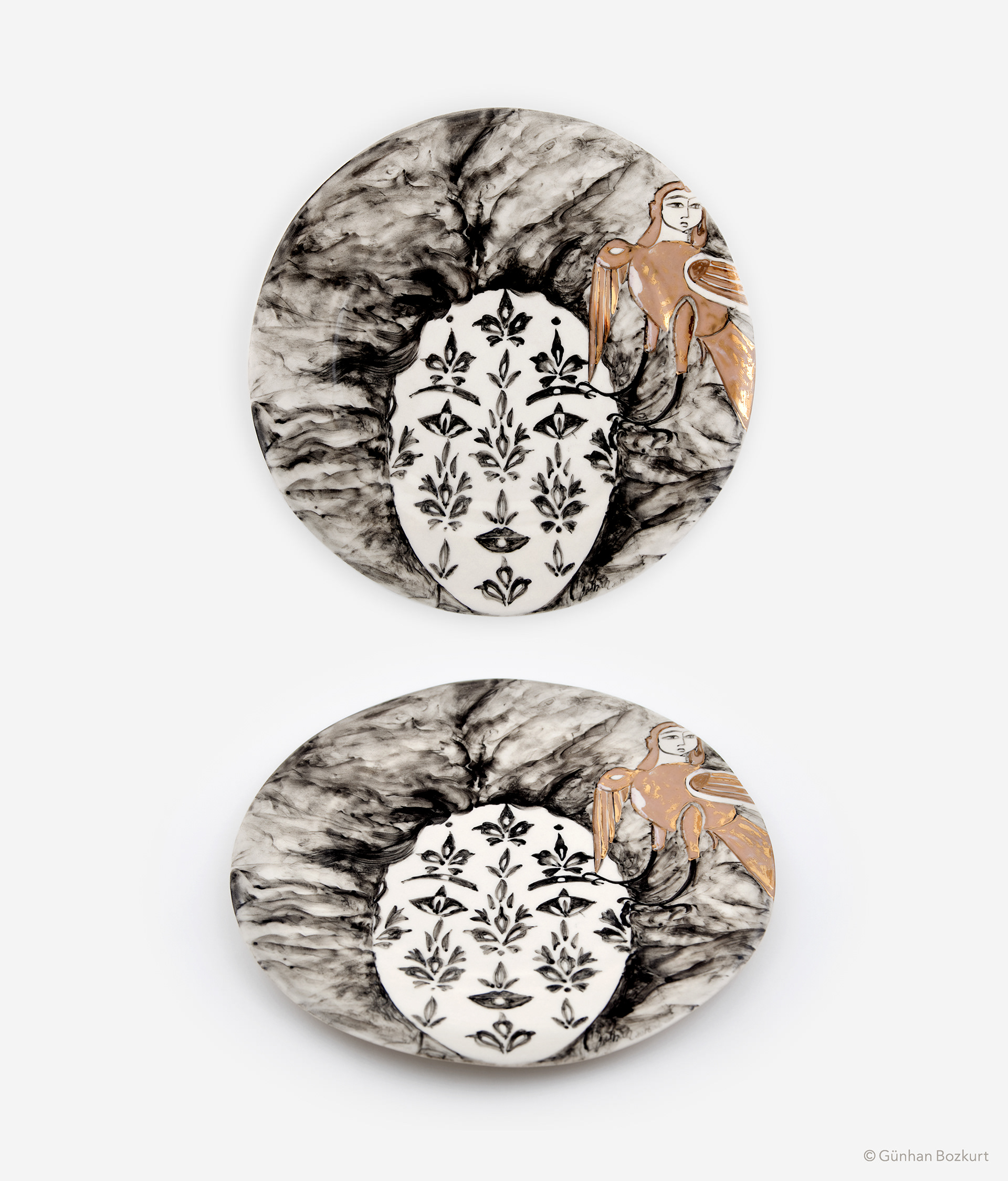 Spring / ceramic plate, Ø 30 cm