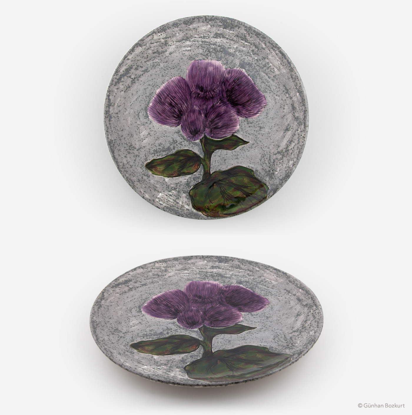 Centaurea Carduus 2 / ceramic plate, Ø 40 cm