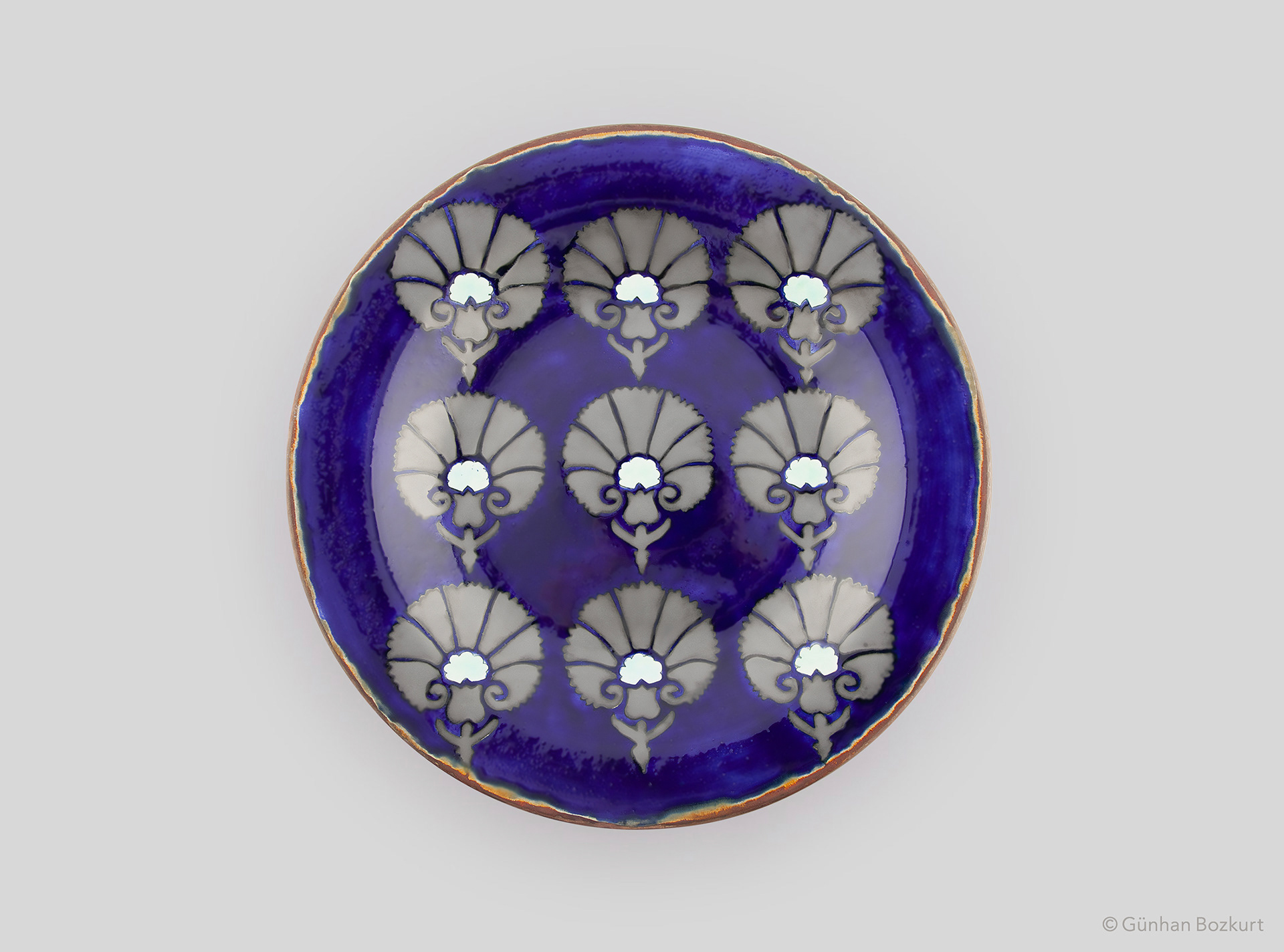 Kaftan / ceramic plate, Ø 40 cm