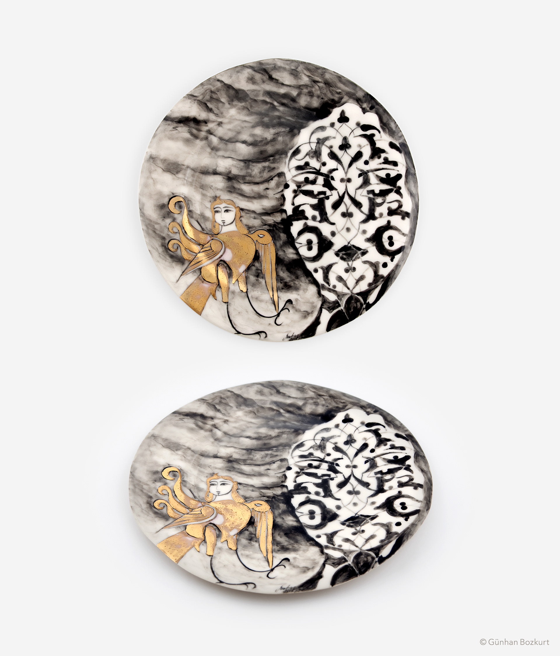 Spring / ceramic plate, Ø 30 cm