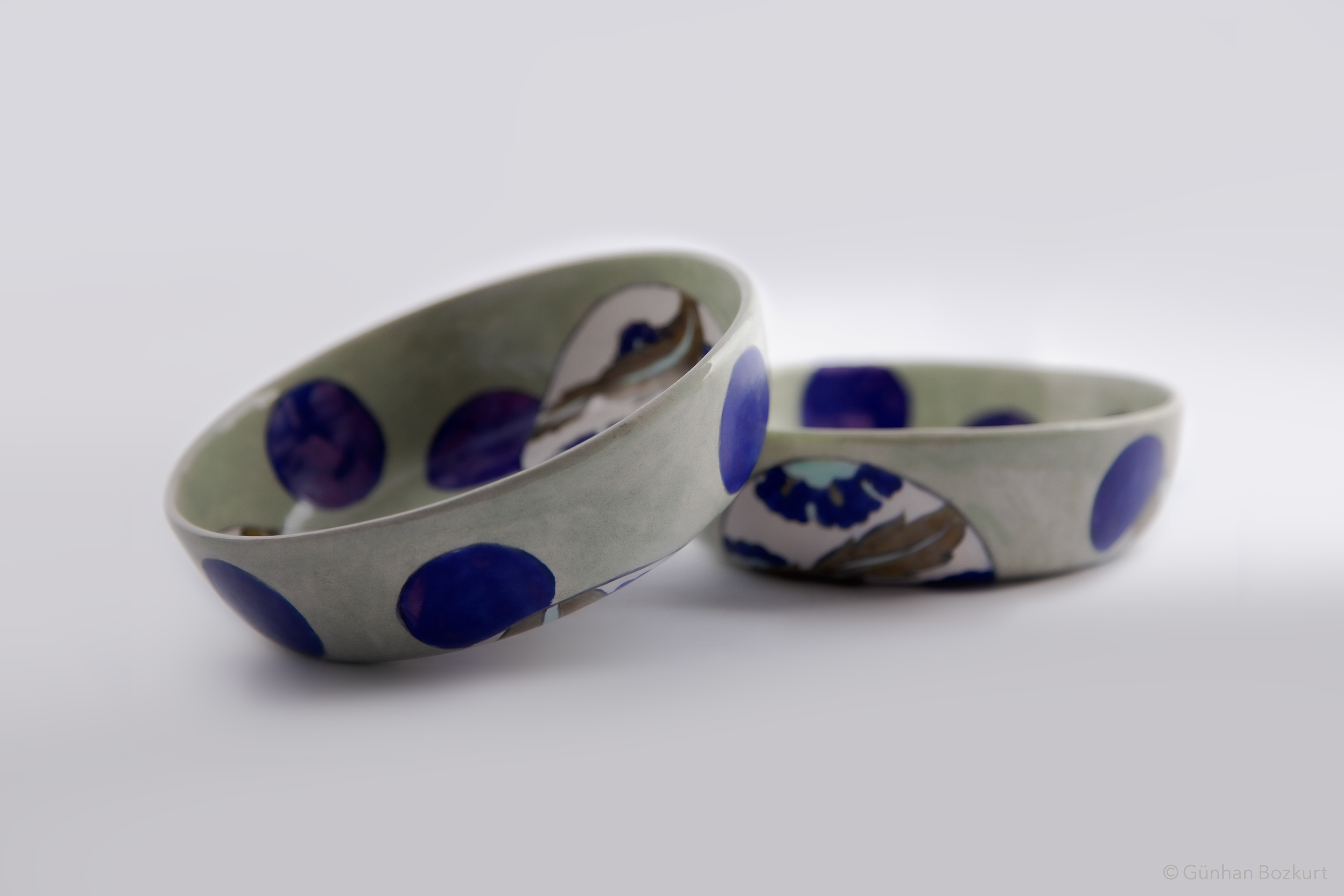 Iznik Reimagined / double-sided ceramic bowls, each Ø 18 cm, h. 5 cm