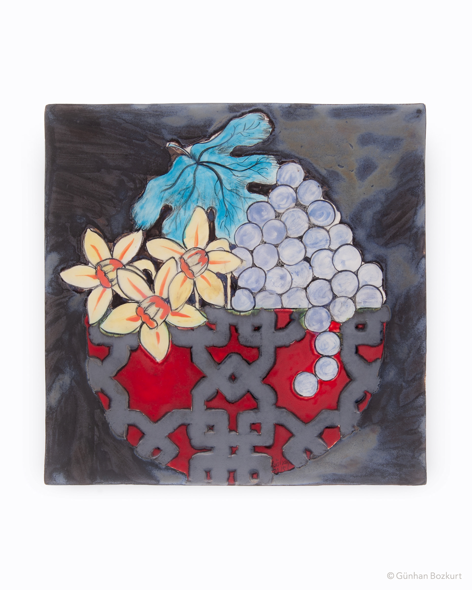 Yemis Odasi / ceramic tile, 20 × 20 cm