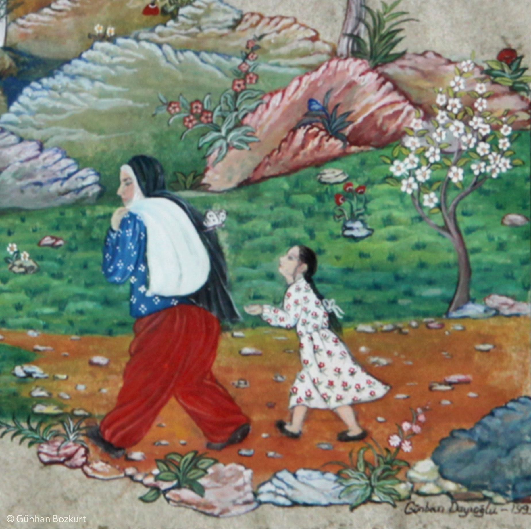 Detail from “Spring in Aksu”