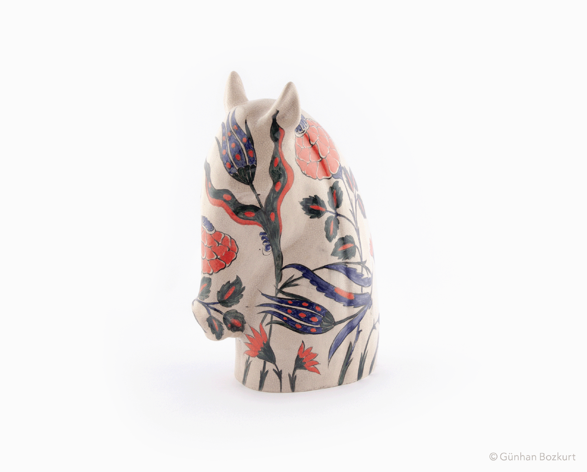 Horse / ceramic sculpture, h. 31 cm, w. 16 cm