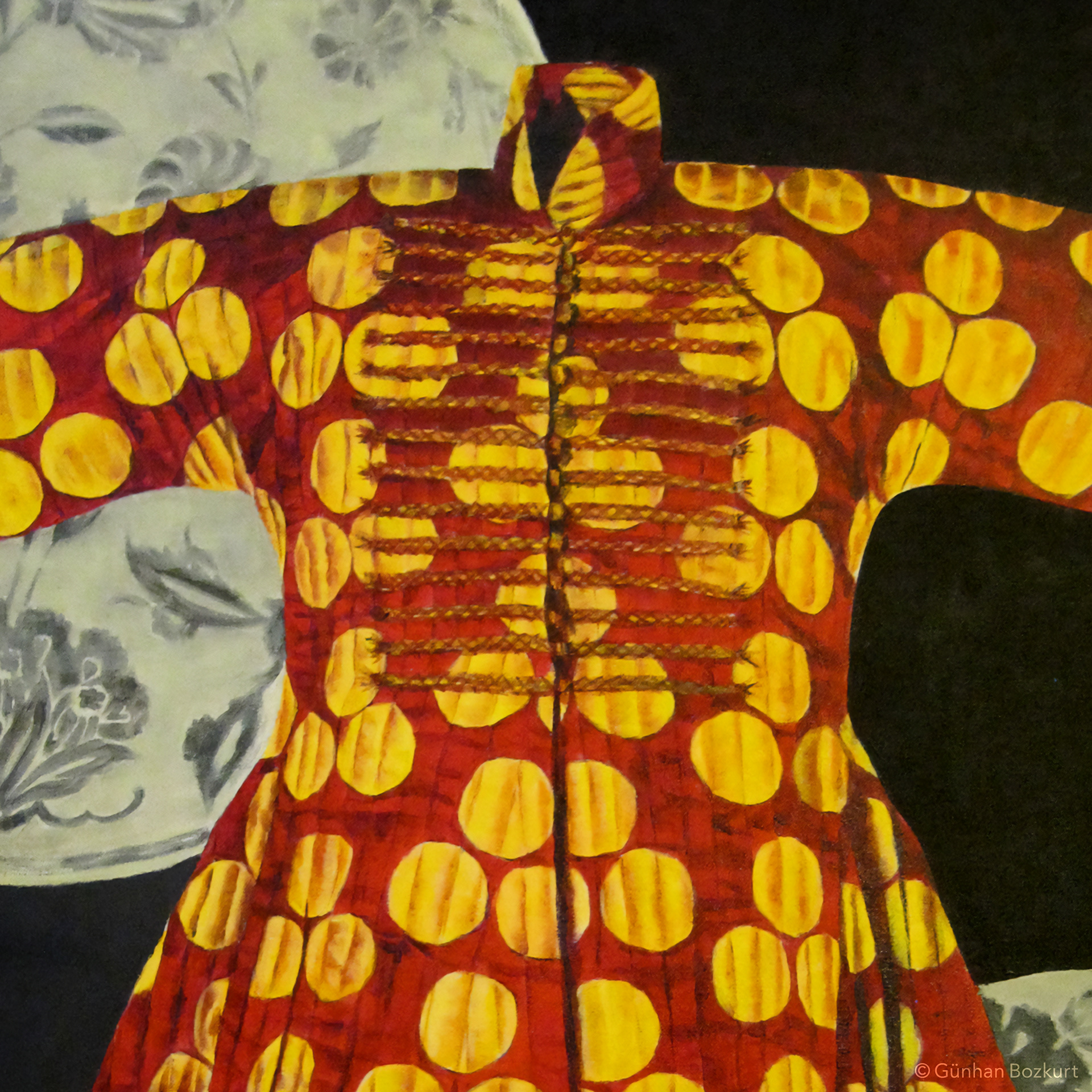 Detail from “Sultan Ahmed I Child’s Kaftan with Cintemani Motifs”