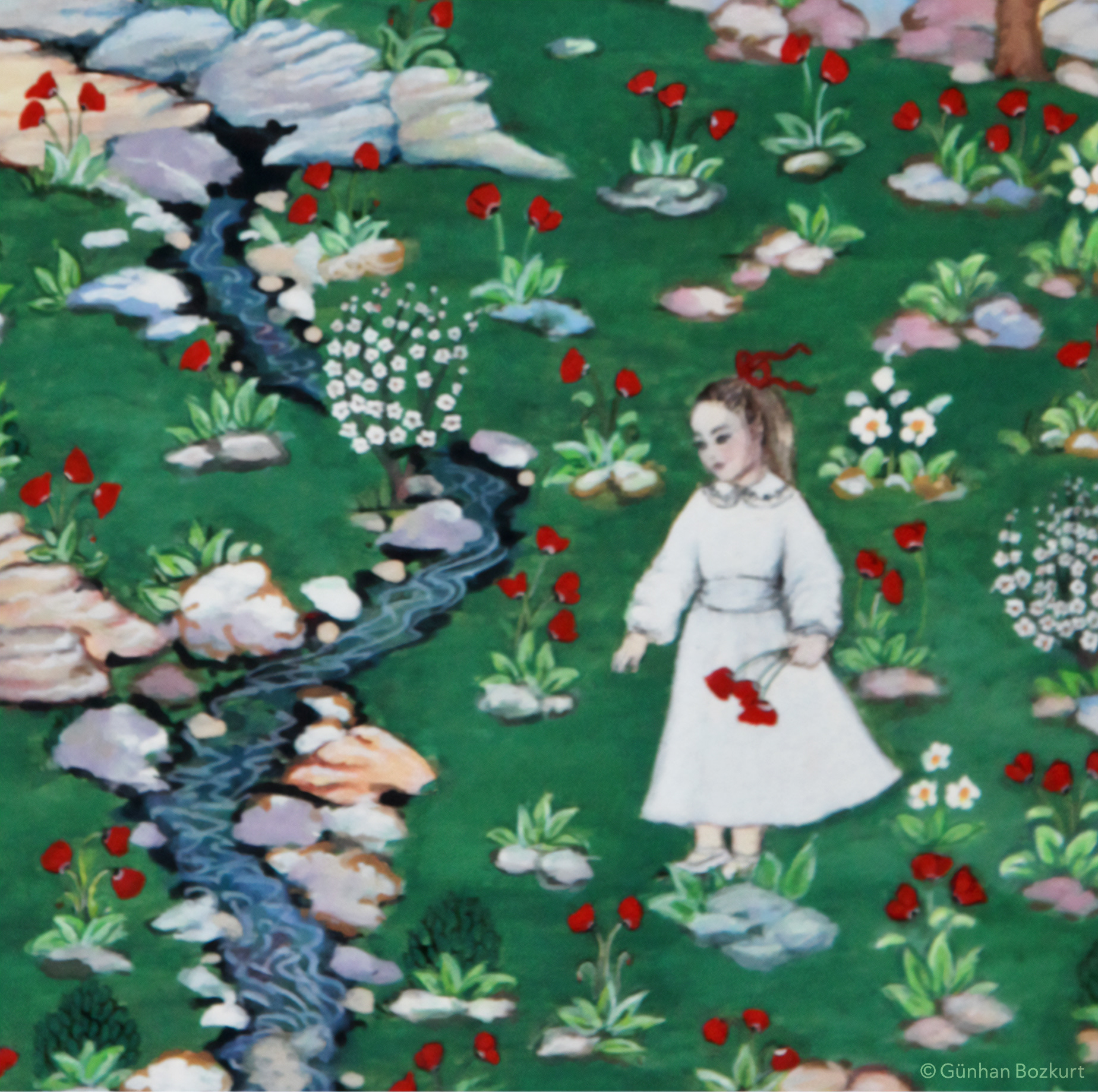 Detail from “My Daughter in a Poppy Field”