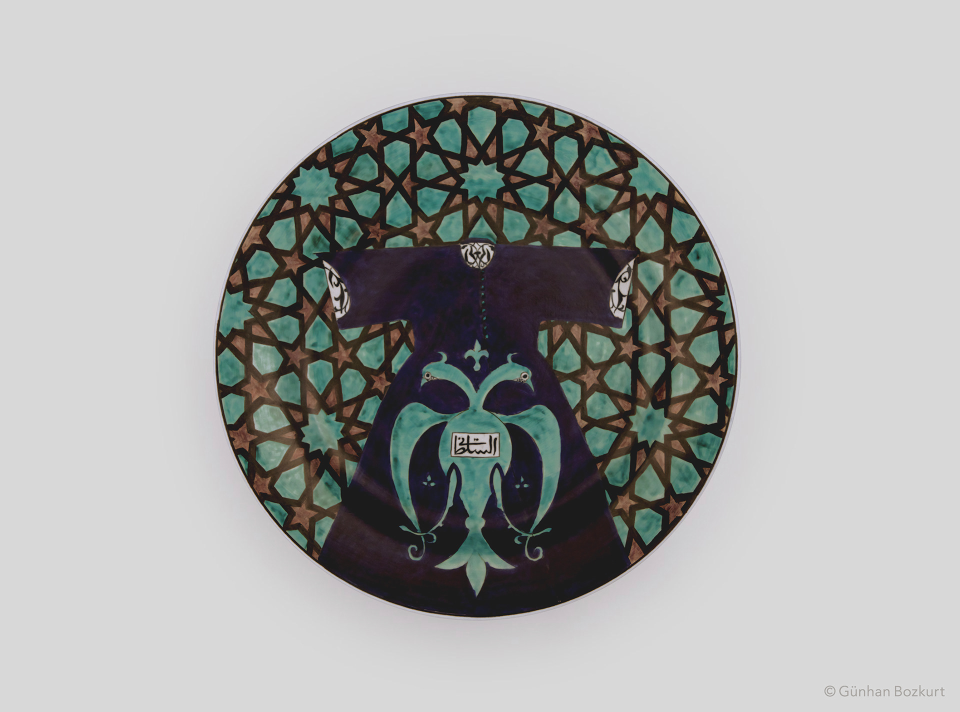 Kaftan / ceramic plate, Ø 40 cm