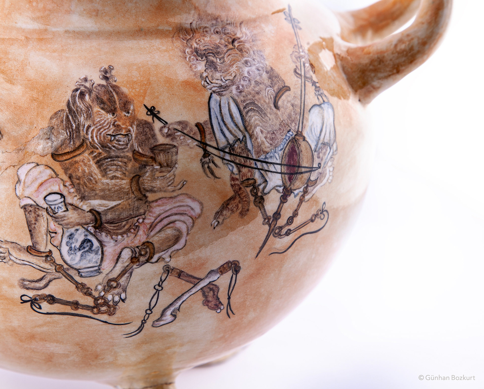 Demons' Camp / ceramic pedestal bowl, h. 50 cm