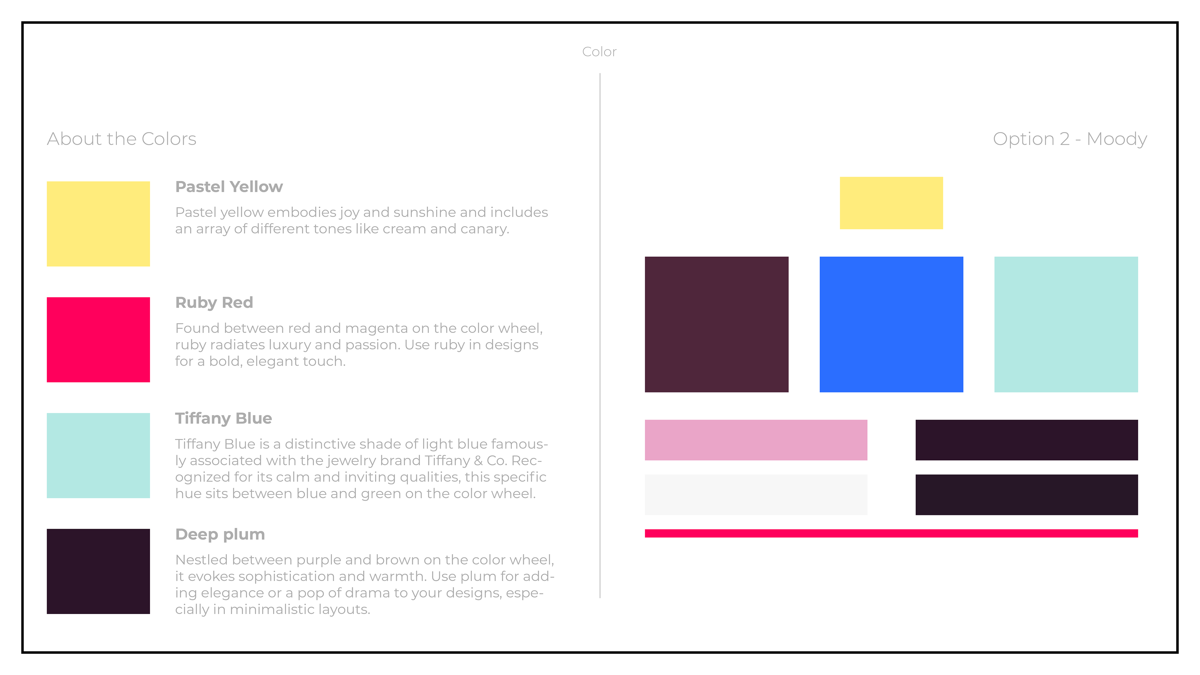 Descriptions adapted from "Color Meanings" via figma.com/colors/