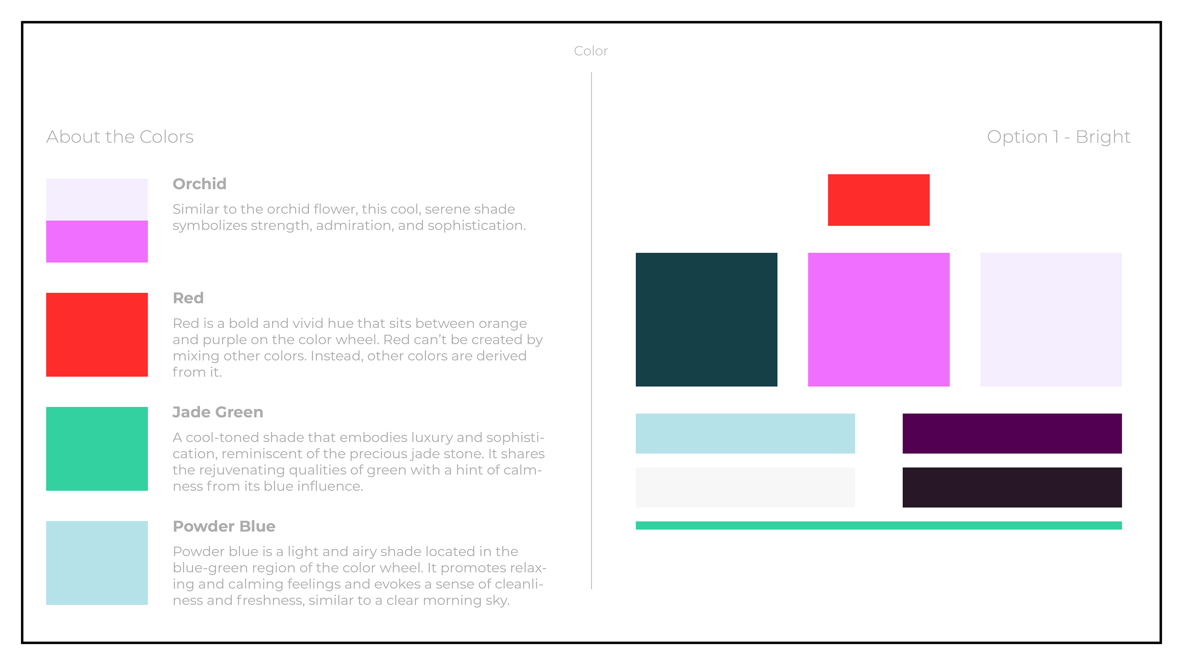 Descriptions adapted from "Color Meanings" via figma.com/colors/